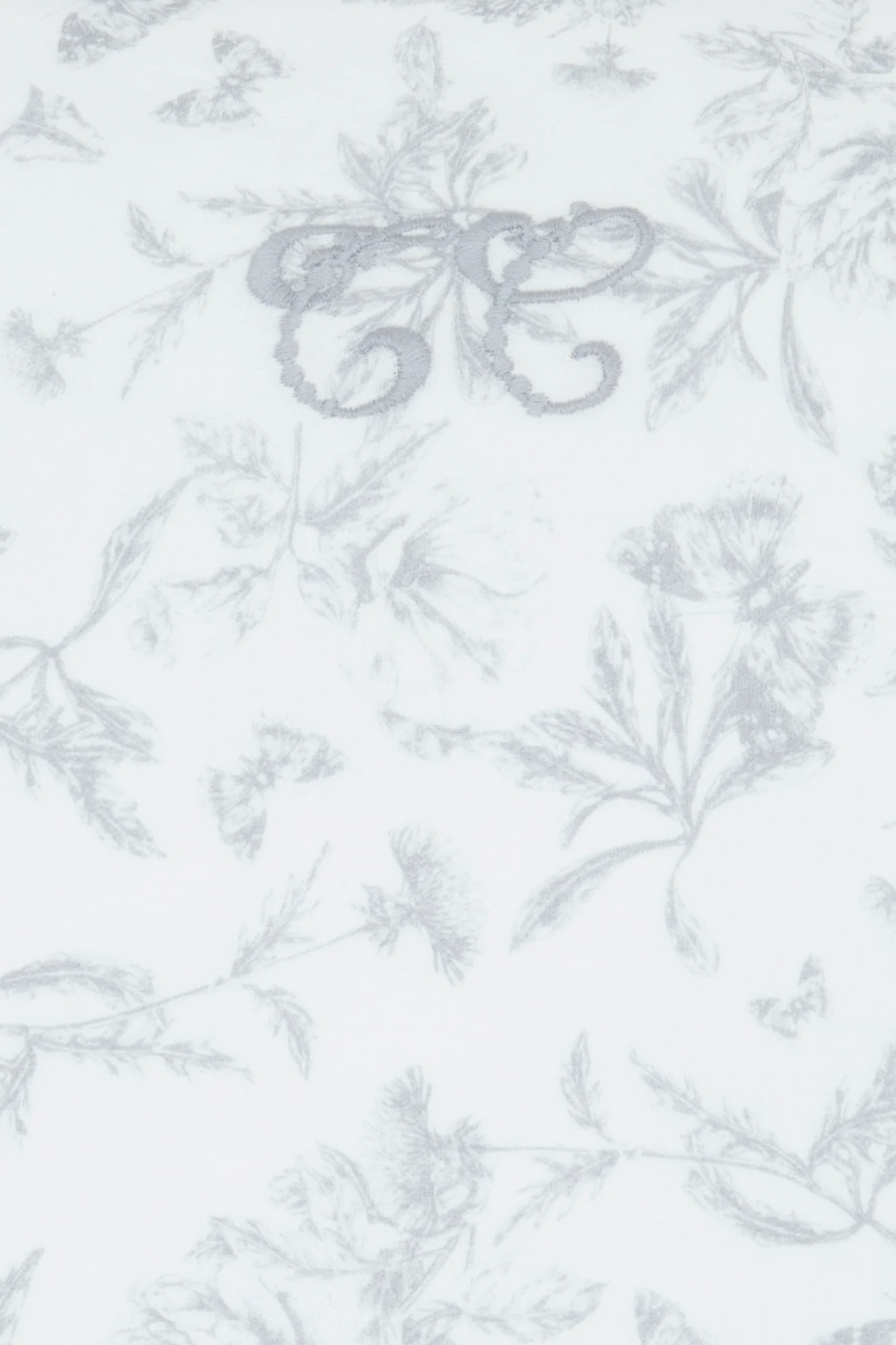 Coussin réversible - Imprimé inspiration toile de jouy gris - Image 6