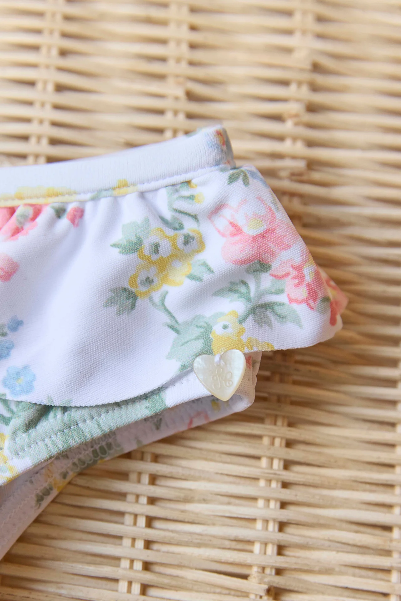 Culotte de bain - écru imprimé feuri - Image 4