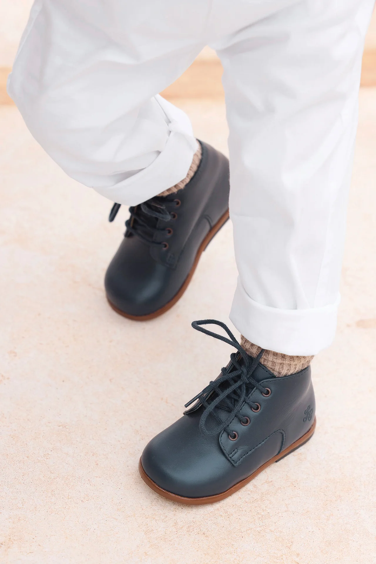 Derbies - Cuir marine - Image 4