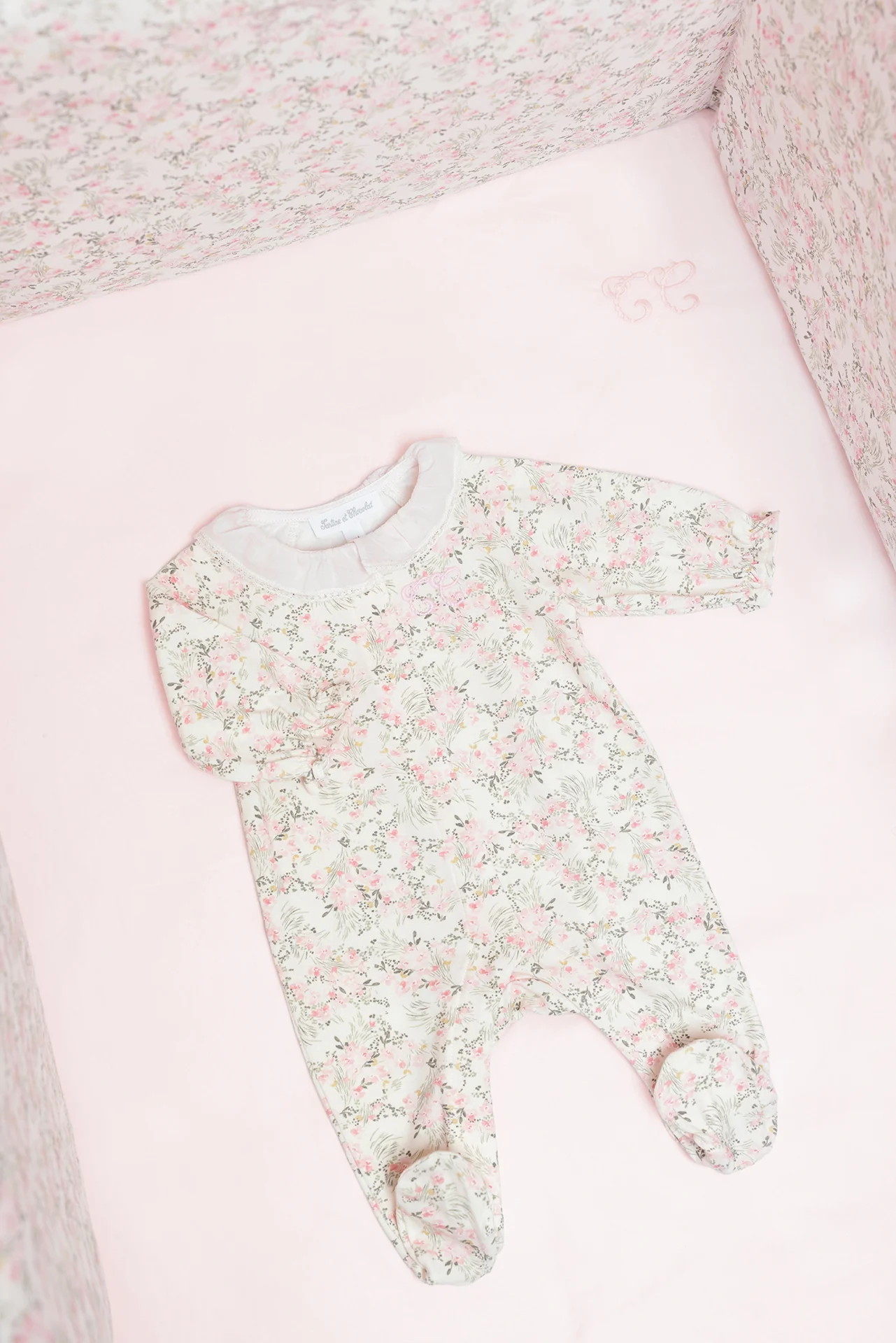 Drap housse - Rose pâle jardin hivernal - Image 3