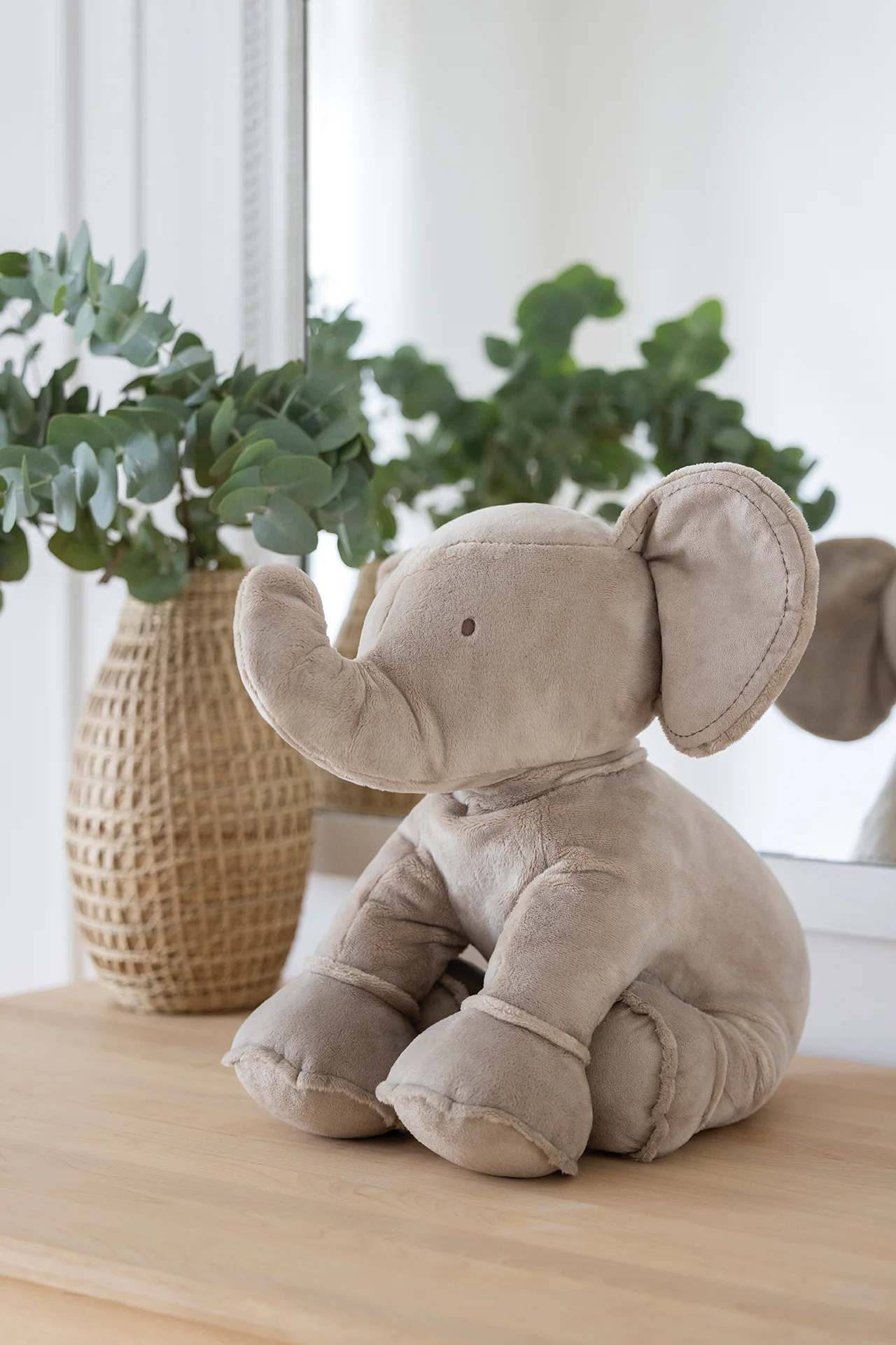 Ferdinand l'éléphant - 60 cm taupe