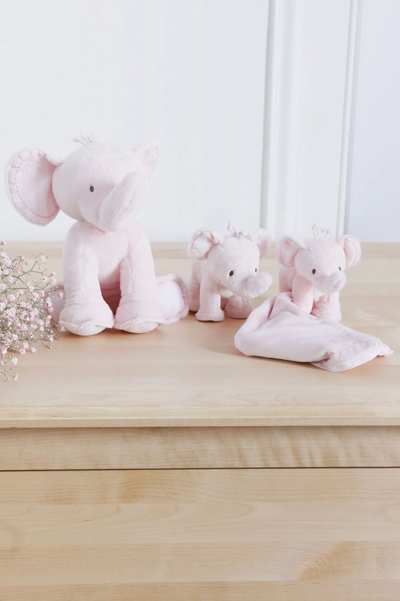 Ferdinand l'éléphant - Doudou rose pâle - Image 4