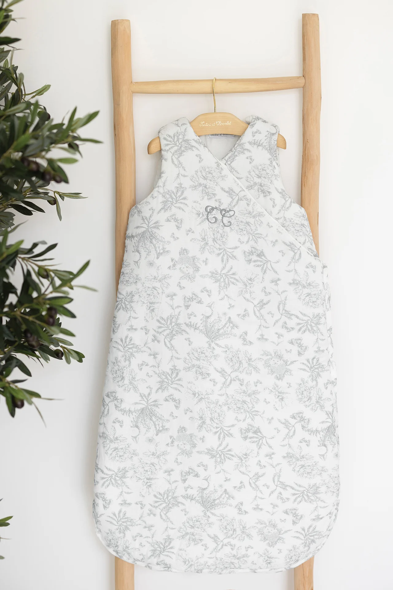 Gigoteuse - T2 Imprimé inspiration toile de jouy gris