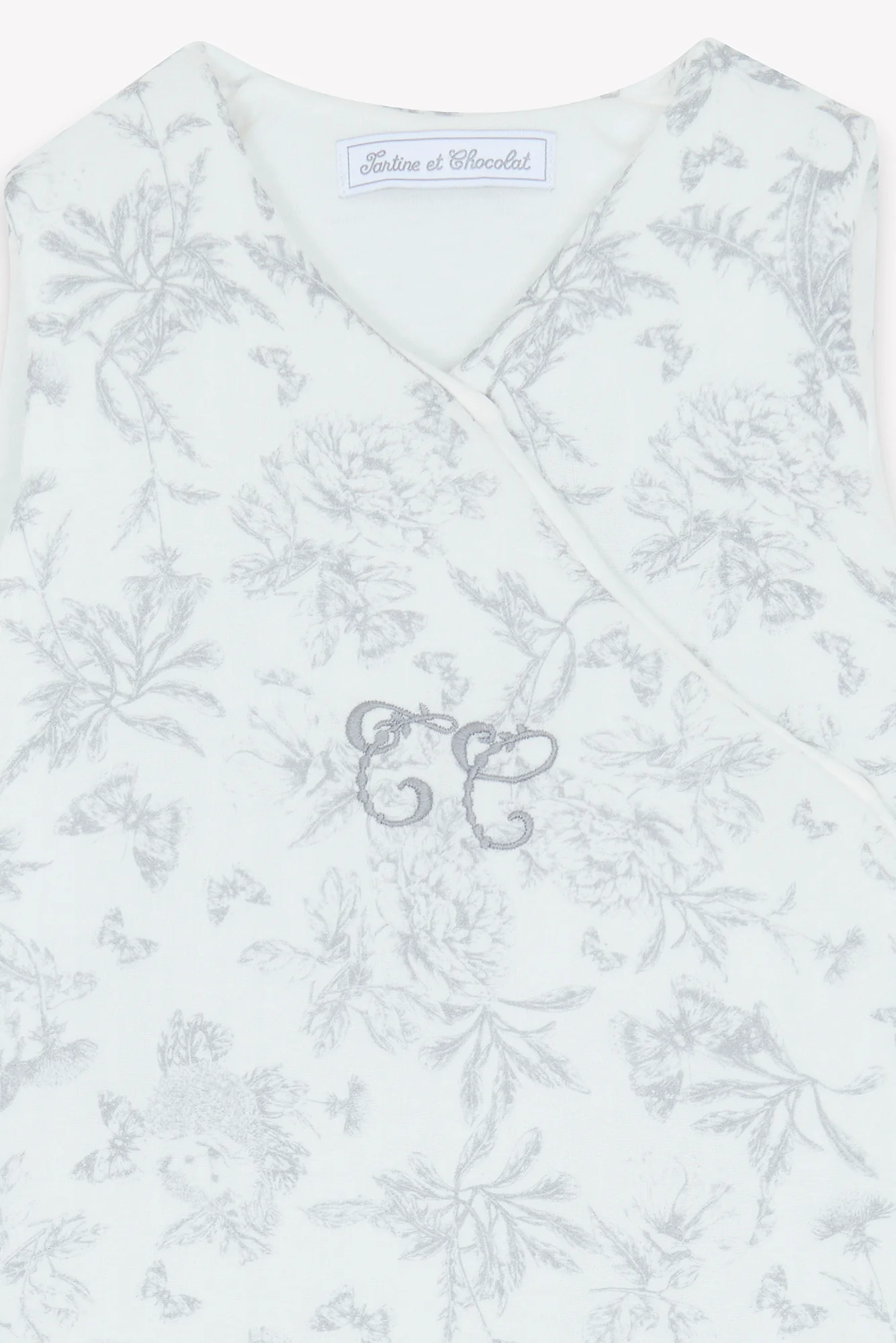 Gigoteuse - T2 Imprimé inspiration toile de jouy gris - Image 6