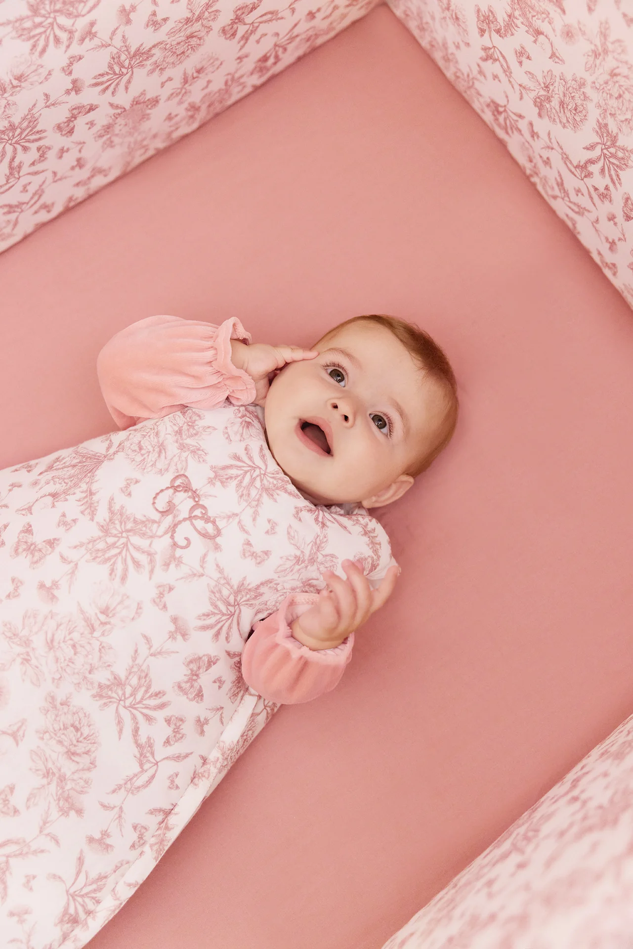 Gigoteuse - T1 Imprimé inspiration Toile de Jouy rose - Image 2