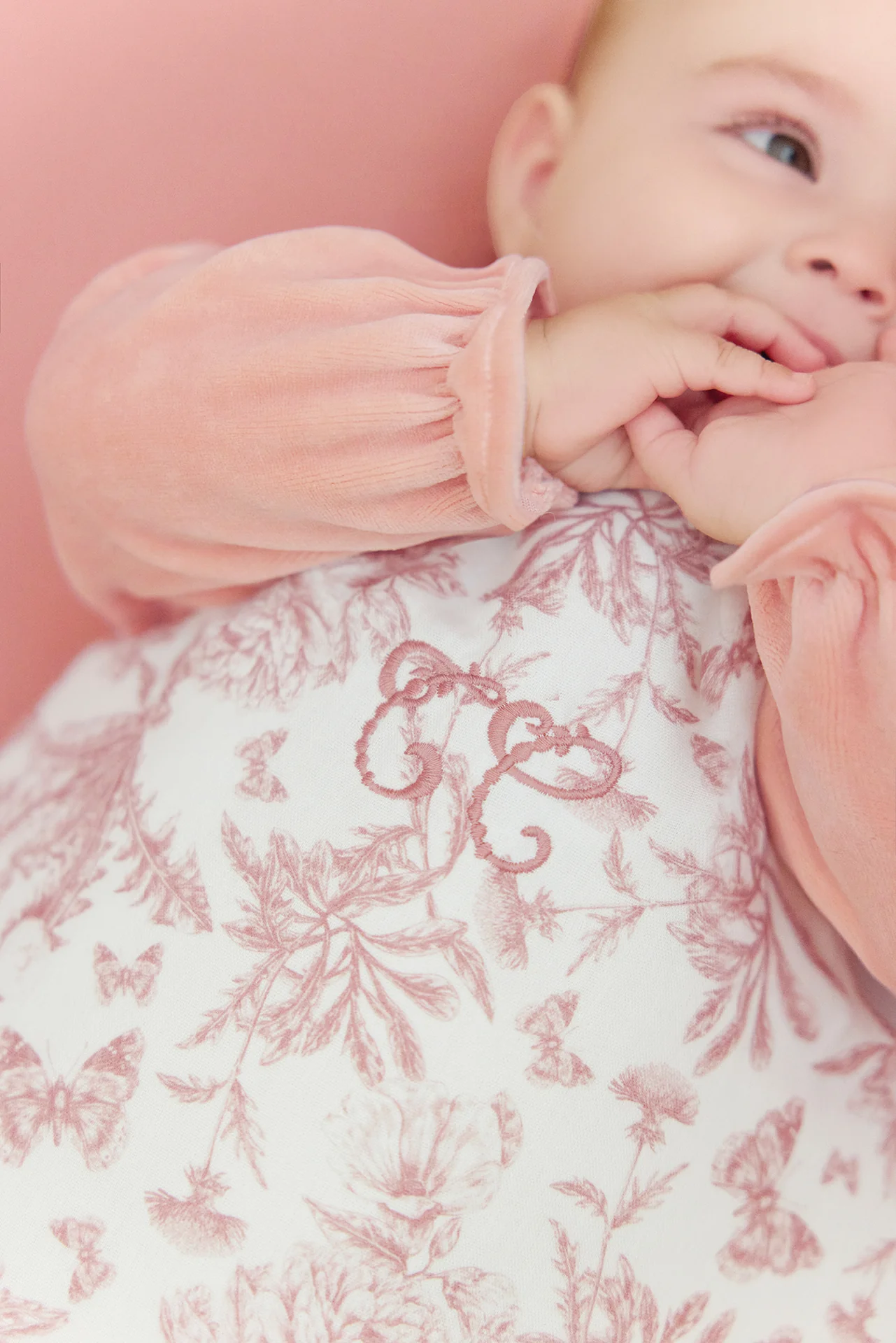 Gigoteuse - T1 Imprimé inspiration Toile de Jouy rose - Image 3