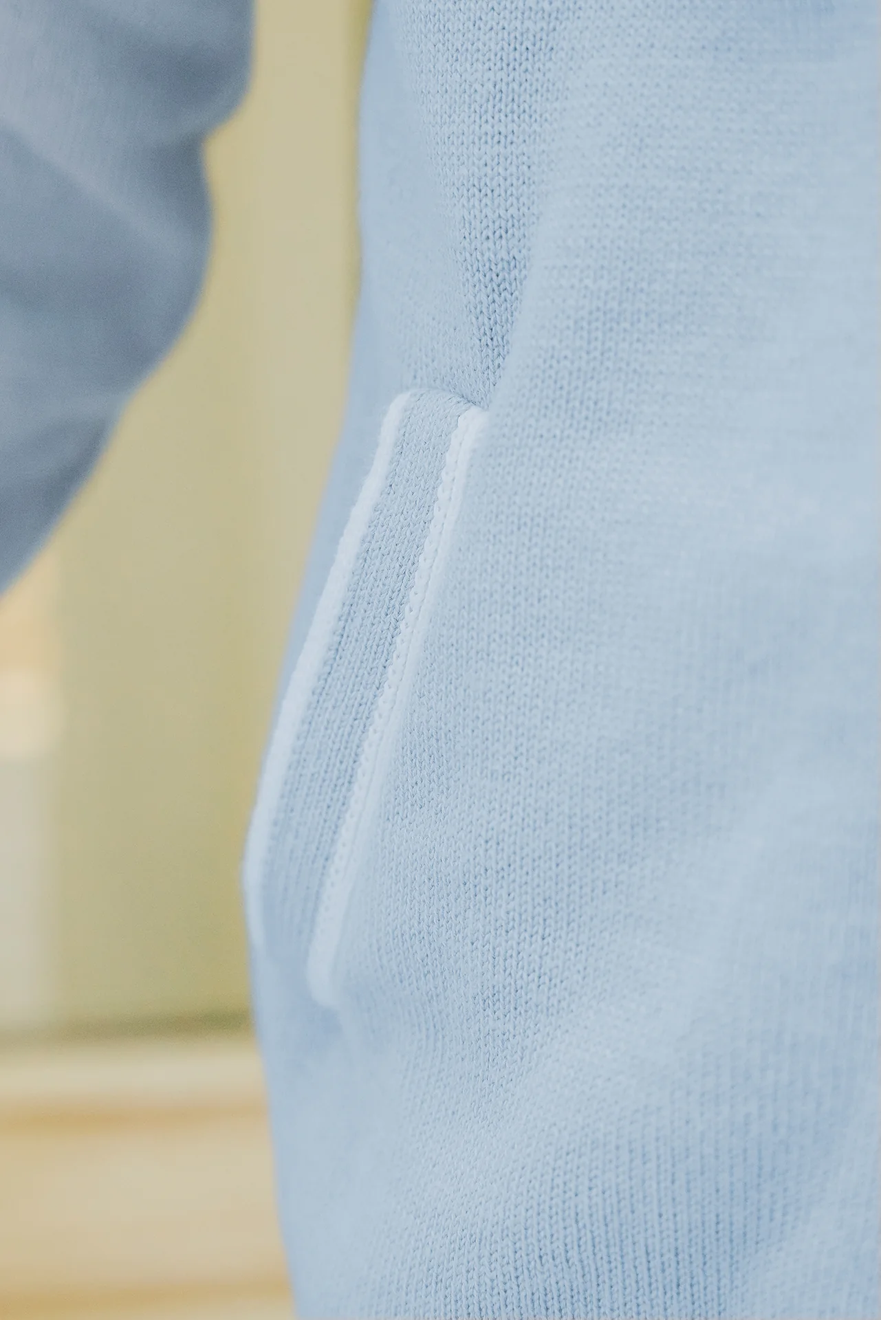 Gilet - Bleu lavé maille - Image 3