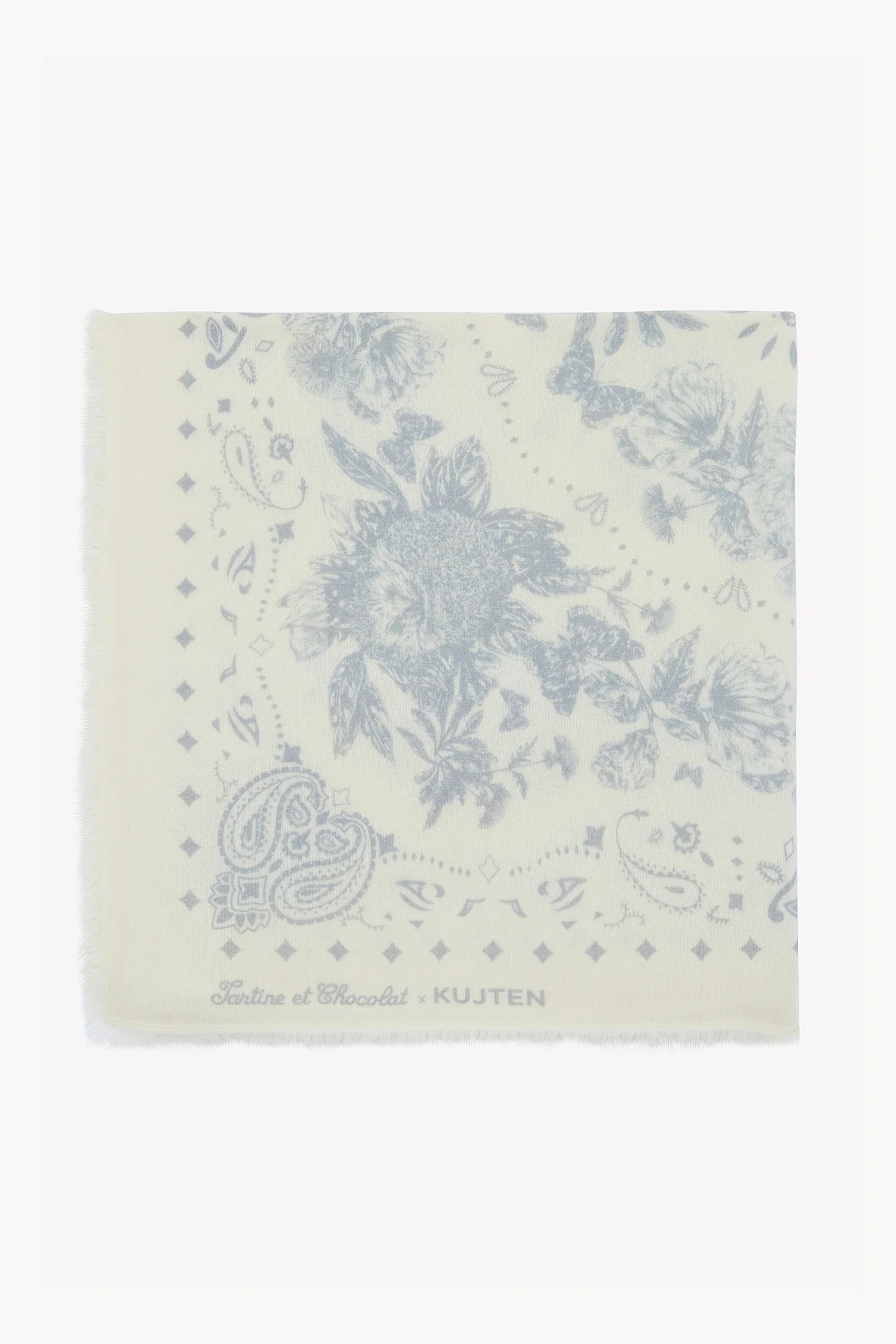 Grand Foulard - Gris clair Kujten x Tartine et Chocolat - Image 5