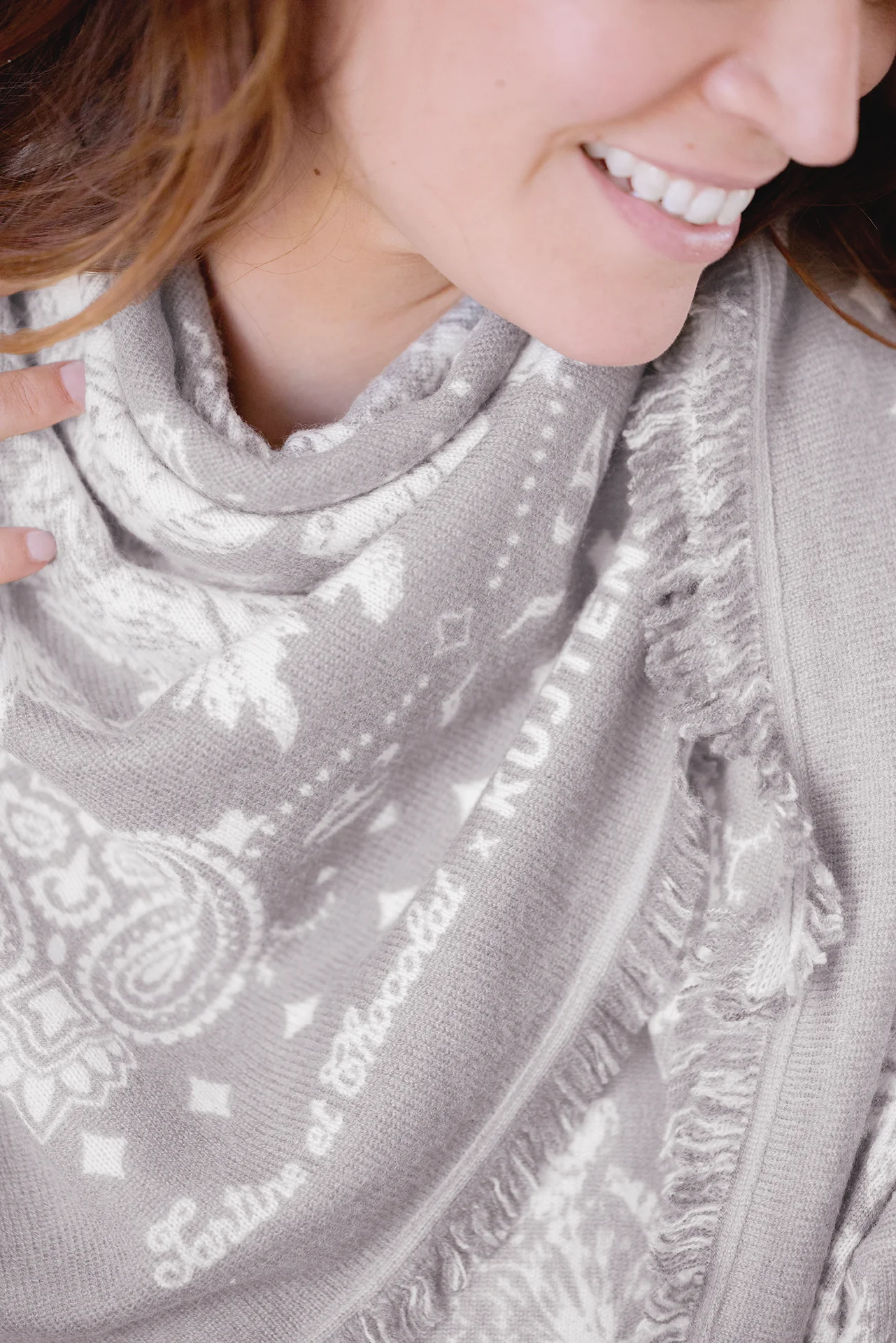 Grand Foulard - Taupe Kujten x Tartine et Chocolat - Image 4