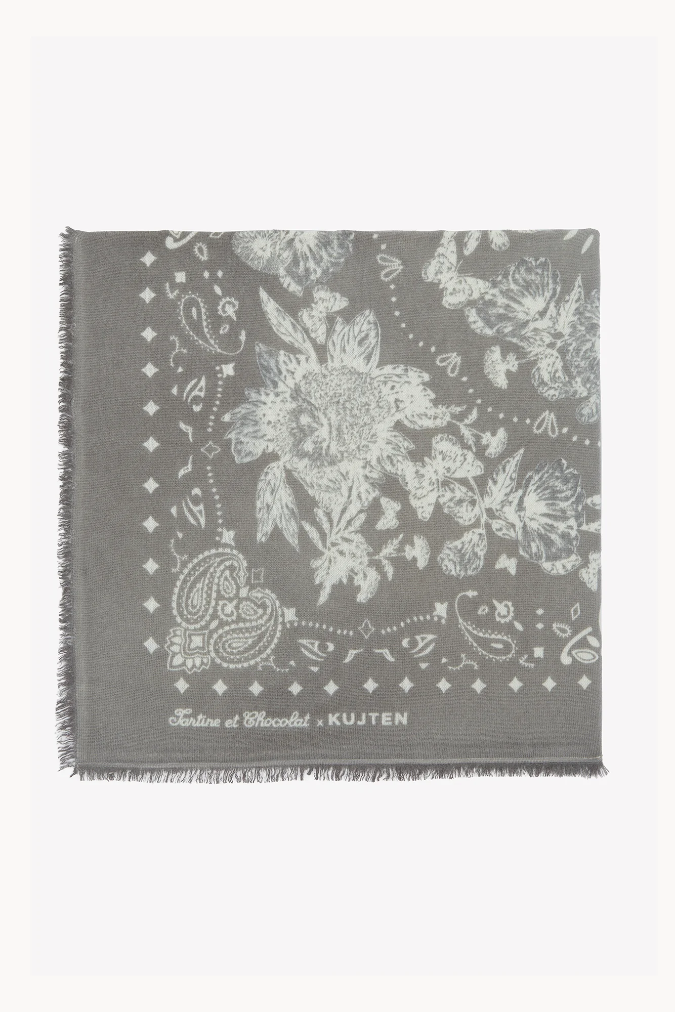 Grand Foulard - Taupe Kujten x Tartine et Chocolat - Image 7