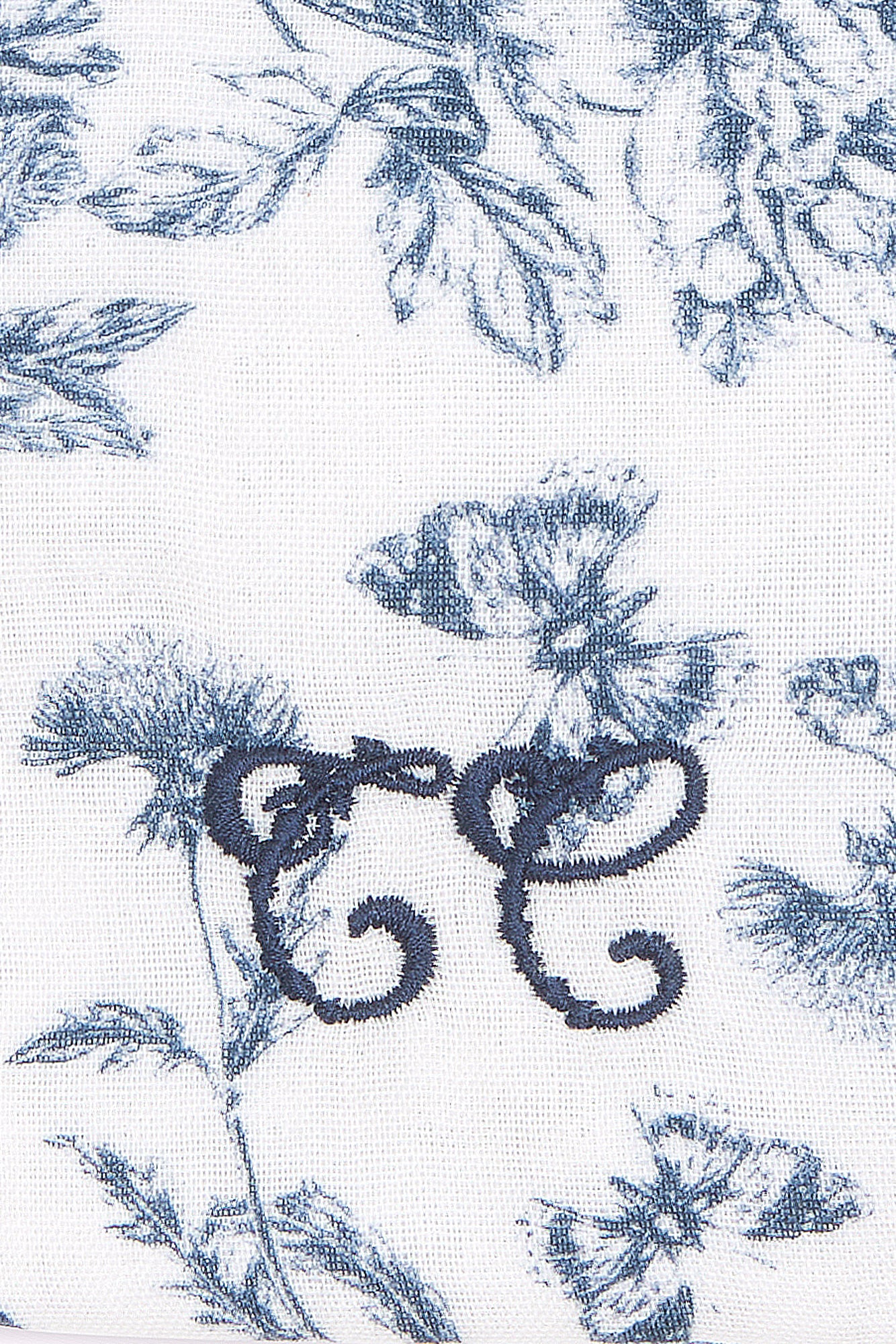 Housse de carnet de santé - Imprimé inspiration Toile de Jouy bleu - Image 3