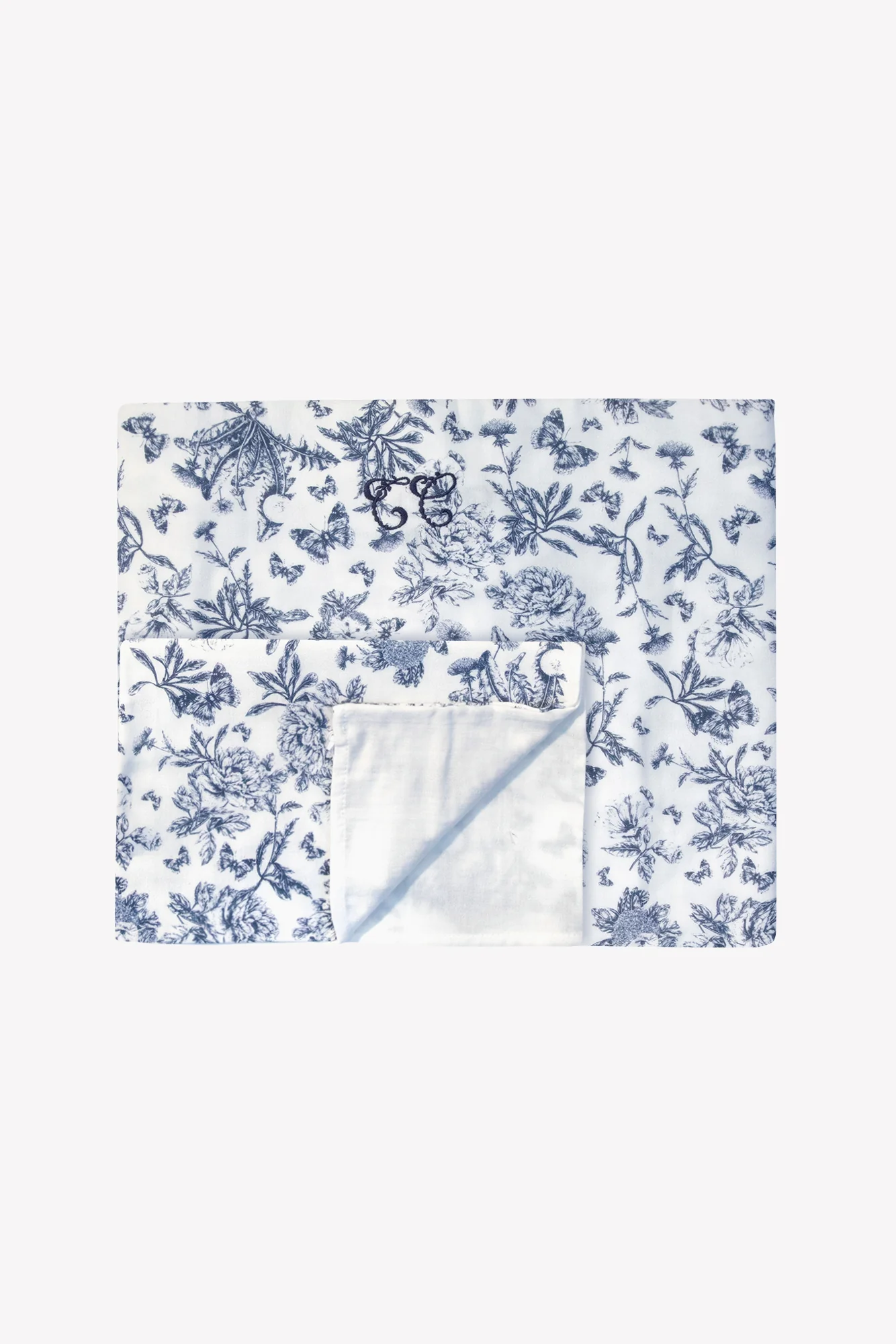 Housse de couette - Imprimé inspiration toile de jouy bleu