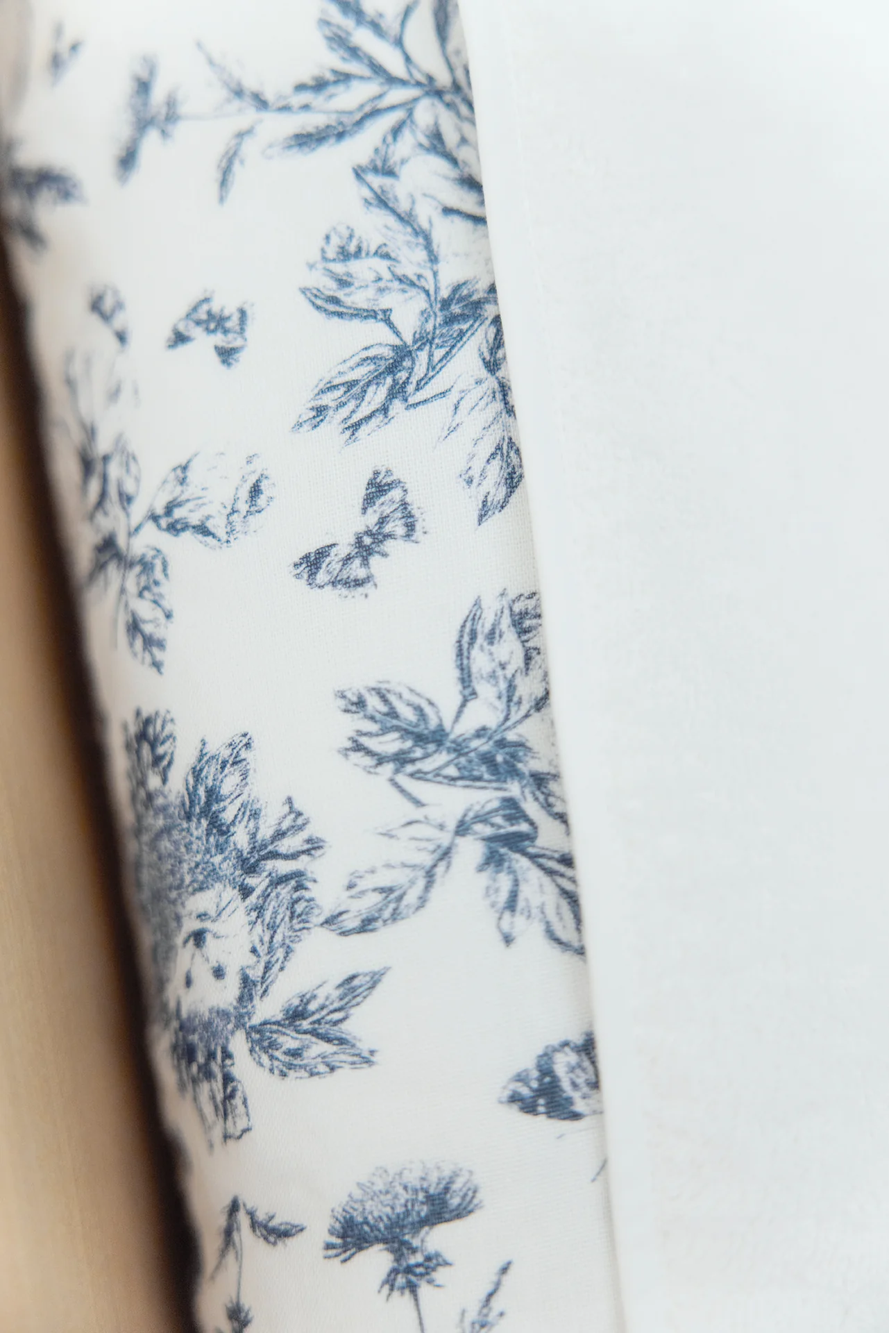 Housse de matelas à langer - Imprimé inspiration toile de jouy bleu - Image 2