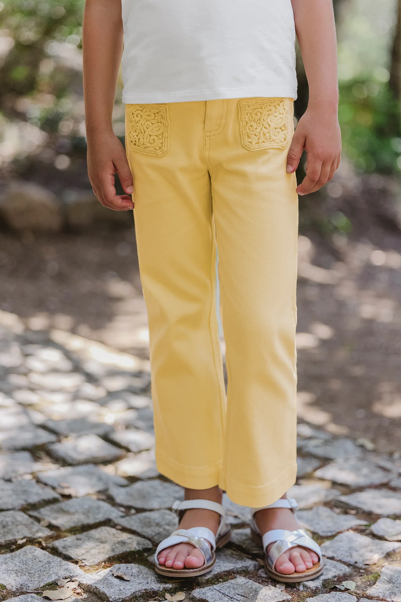 Jean - Pollen évasé broderie - Image 2