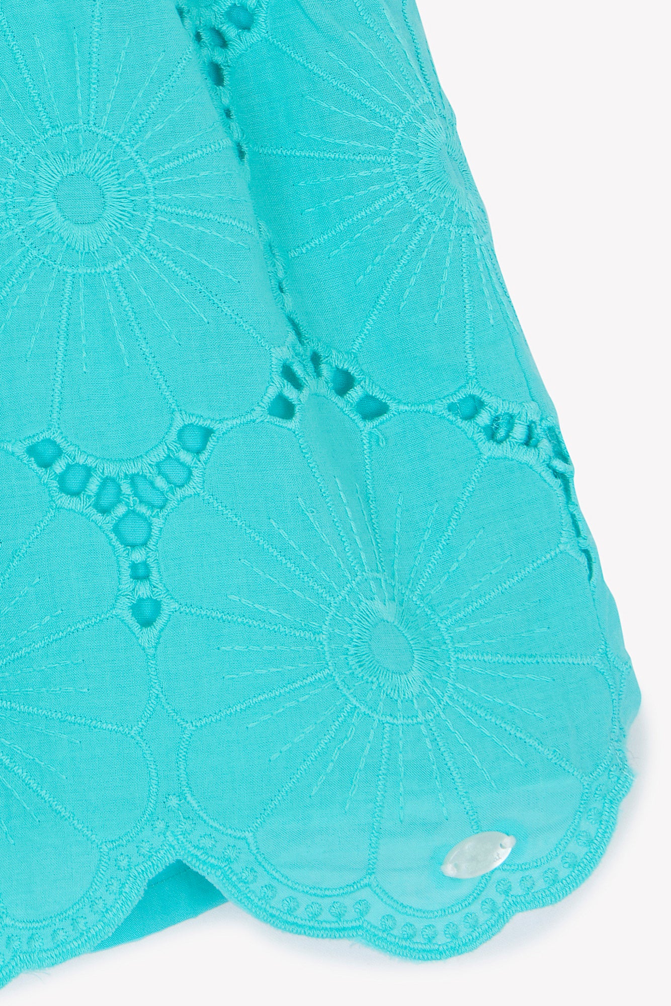 Jupe - Aigue marine broderies anglaises - Image 5