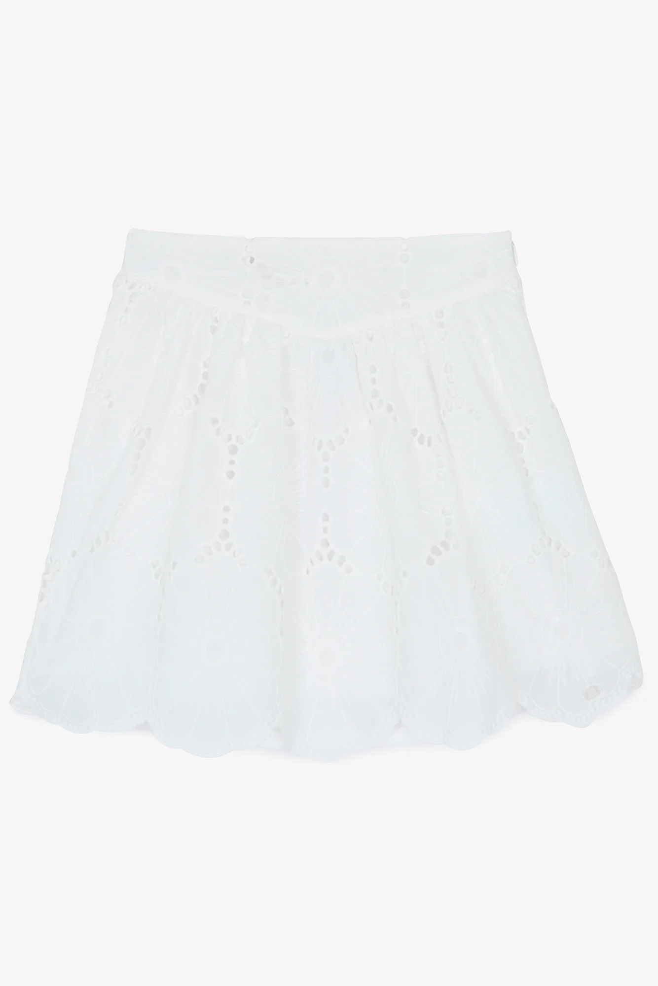 Jupe - Blanc broderies anglaises - Image 3