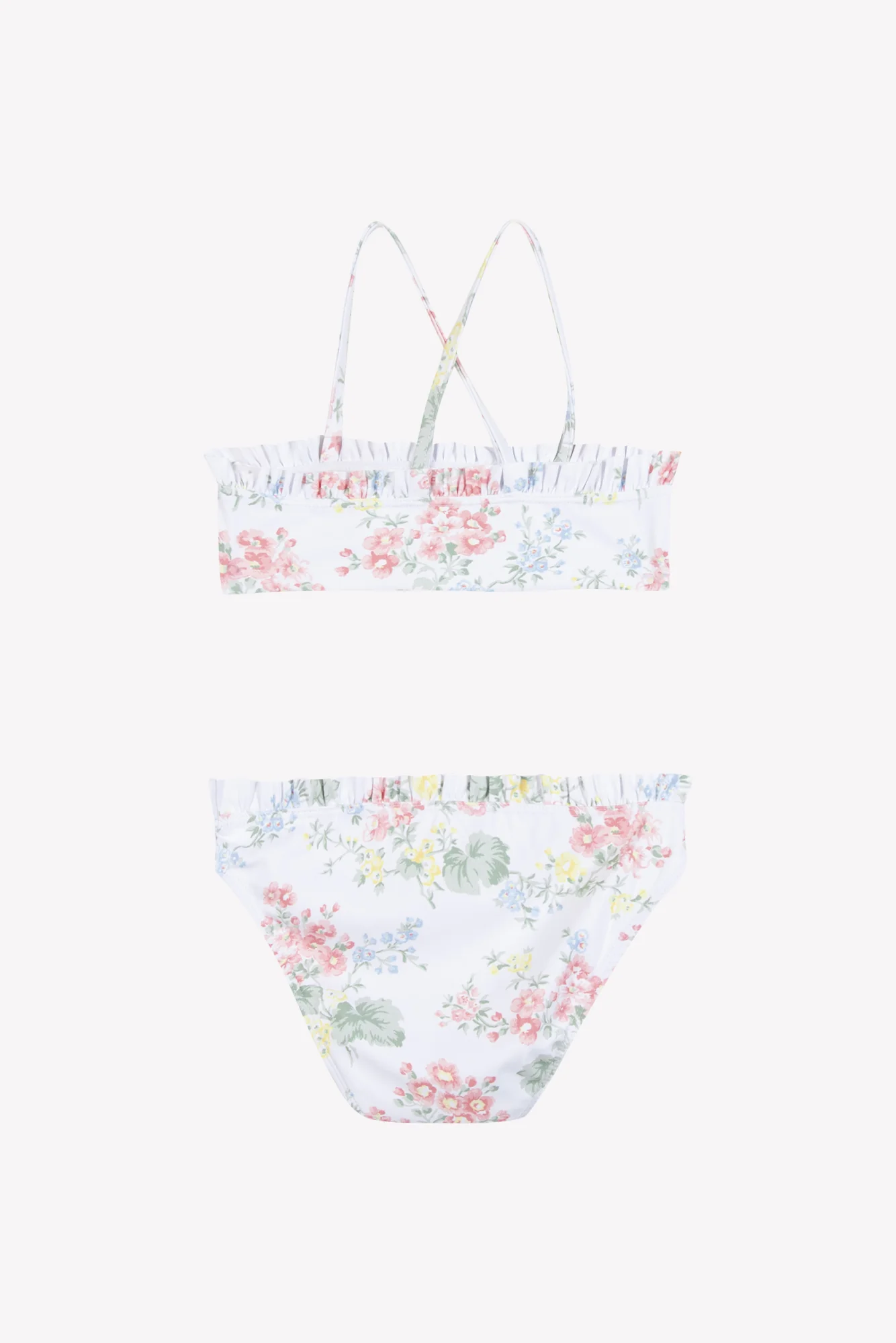 Maillot de bain - écru 2 pièces imprimé fleuri - Image 5