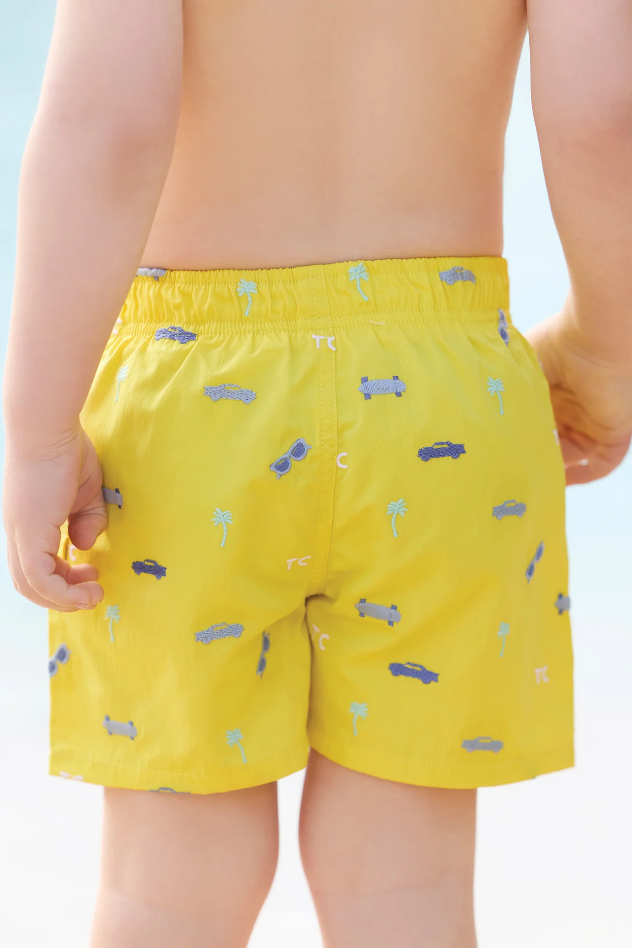 Maillot de bain - Jaune illustration city aventure - Image 4