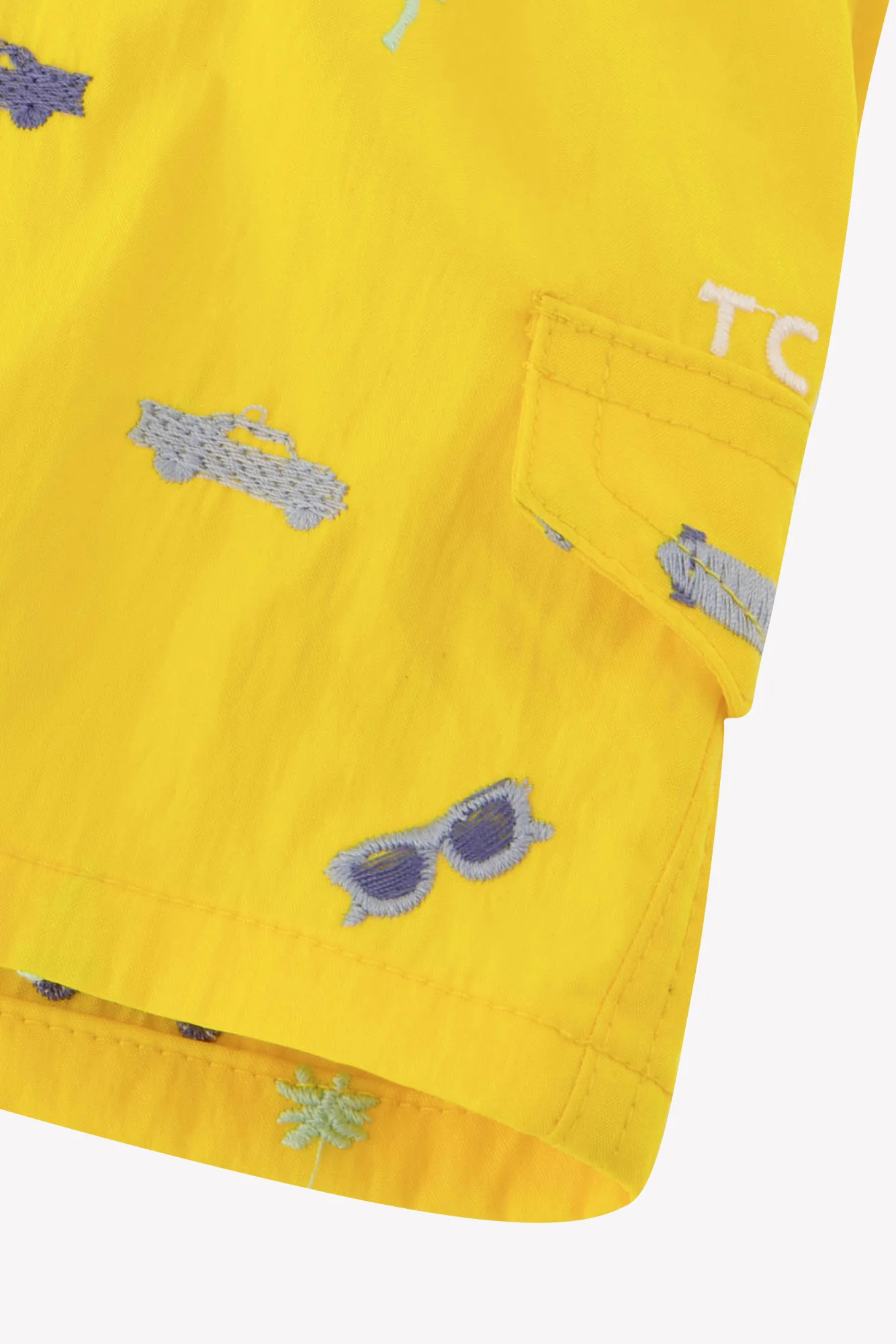 Maillot de bain - Jaune illustration city aventure - Image 7