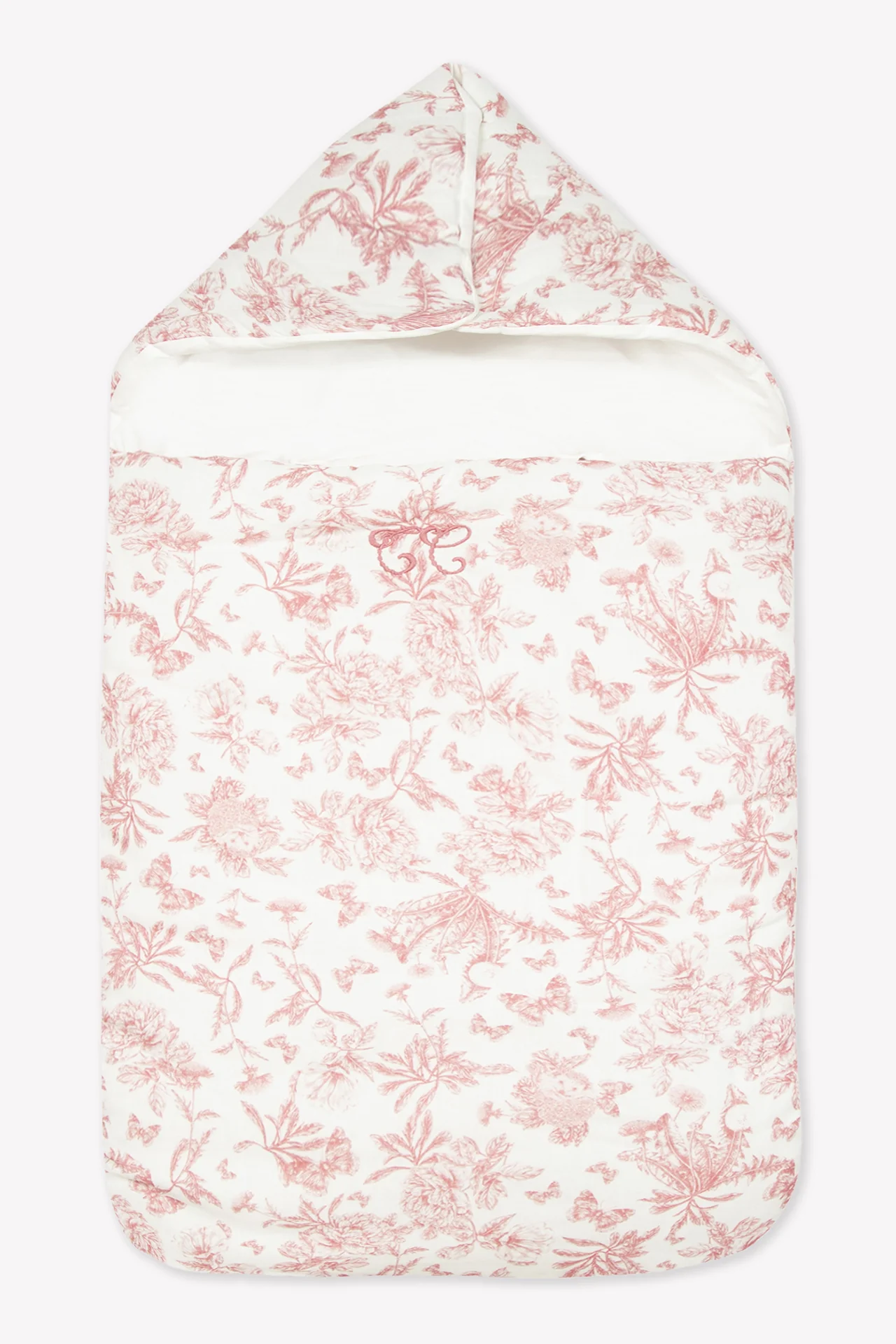 Nid d'ange - Imprimé inspiration Toile de Jouy rose - Image 2