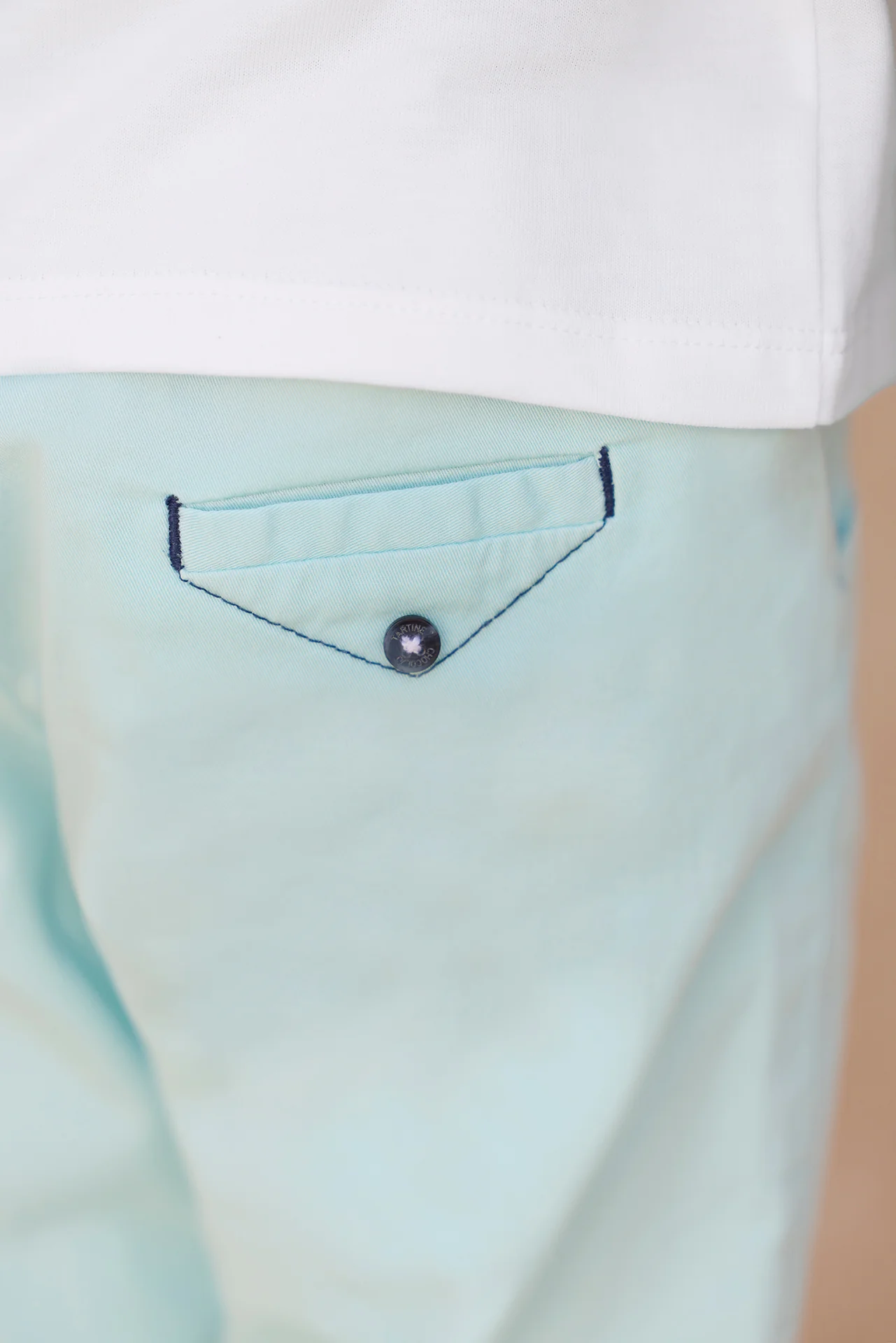 Pantalon - Aqua sergé - Image 3