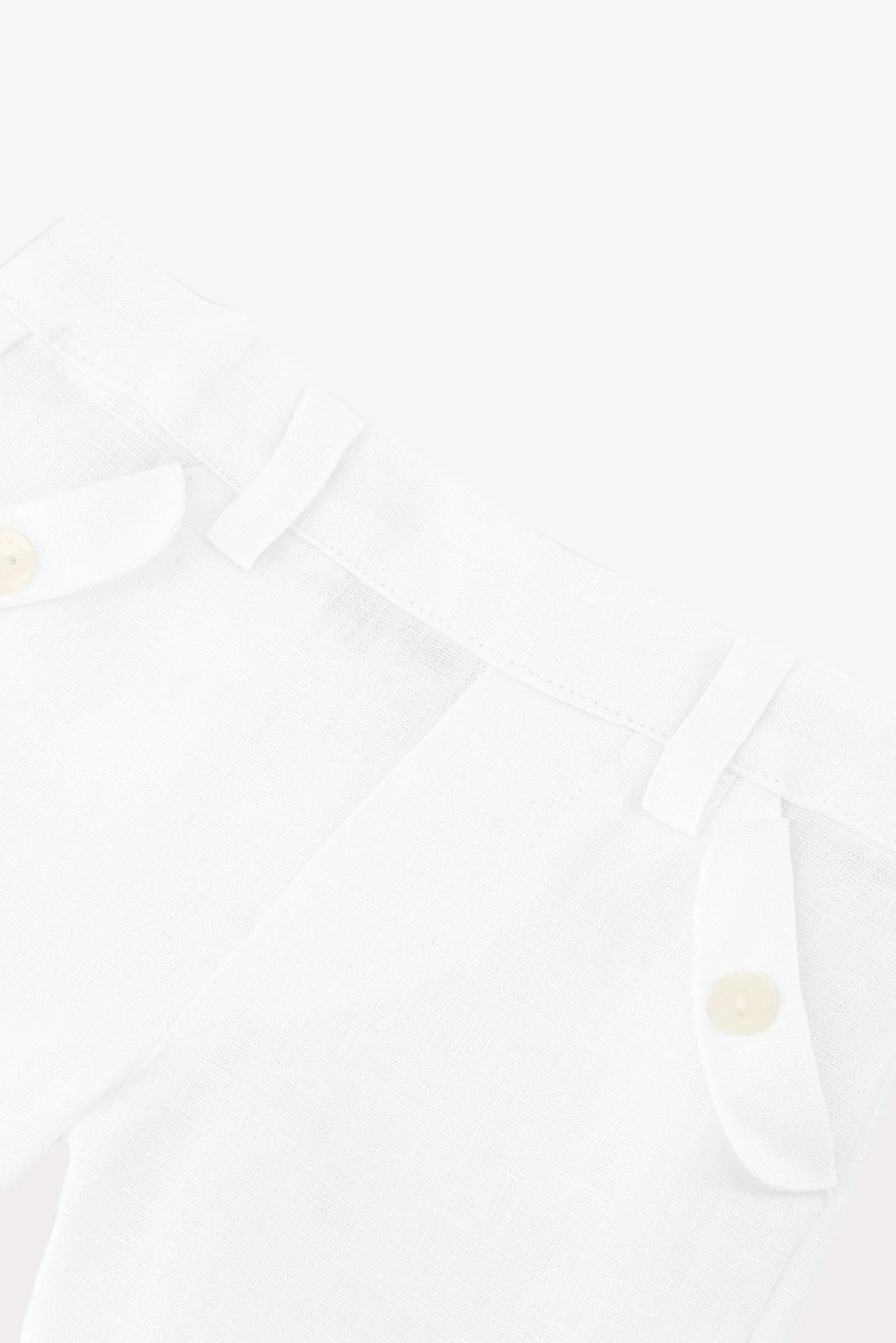 Pantalon - Blanc lin - Image 6