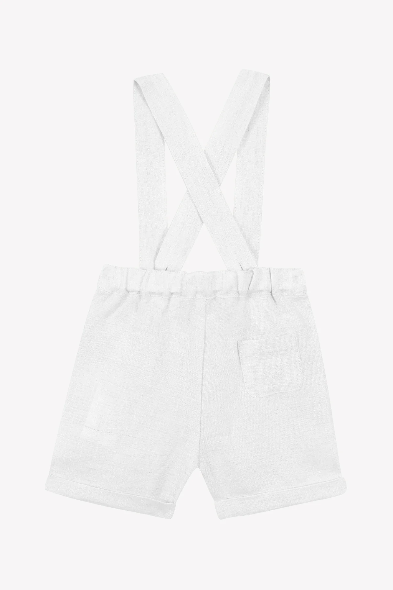 Short - Blanc lin bretelles - Image 8