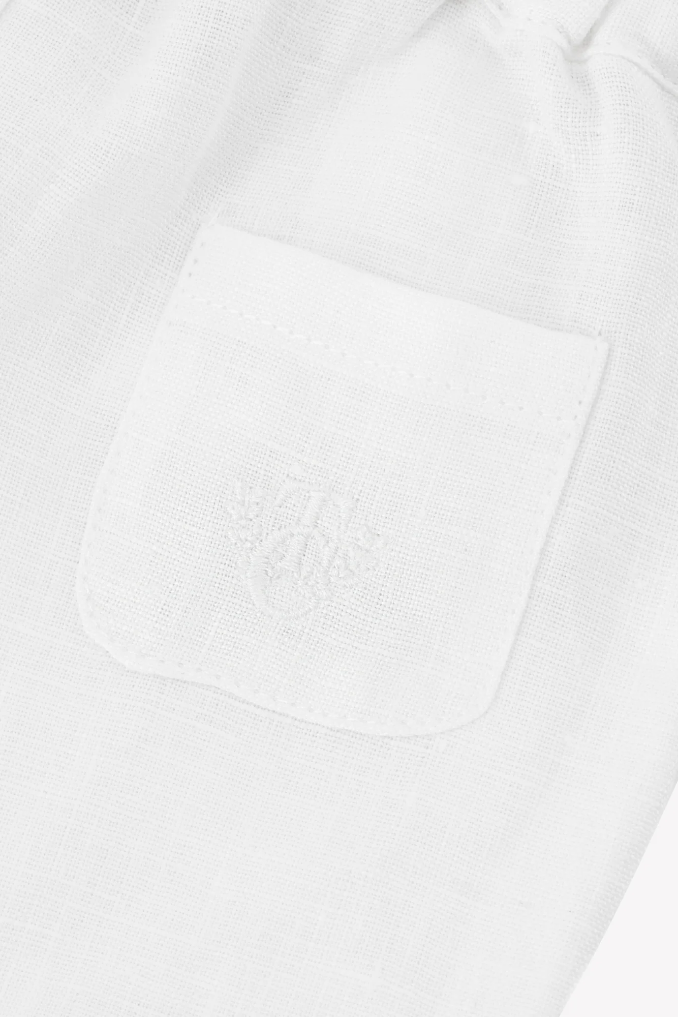 Short - Blanc lin bretelles - Image 9