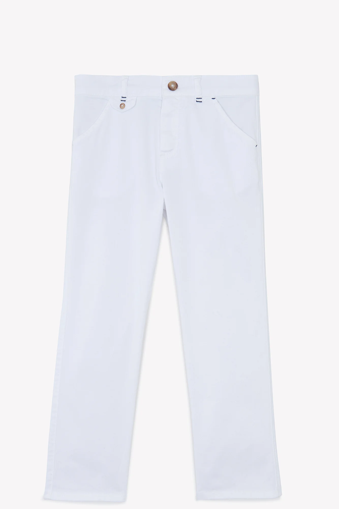 Pantalon - Blanc sergé - Image 3