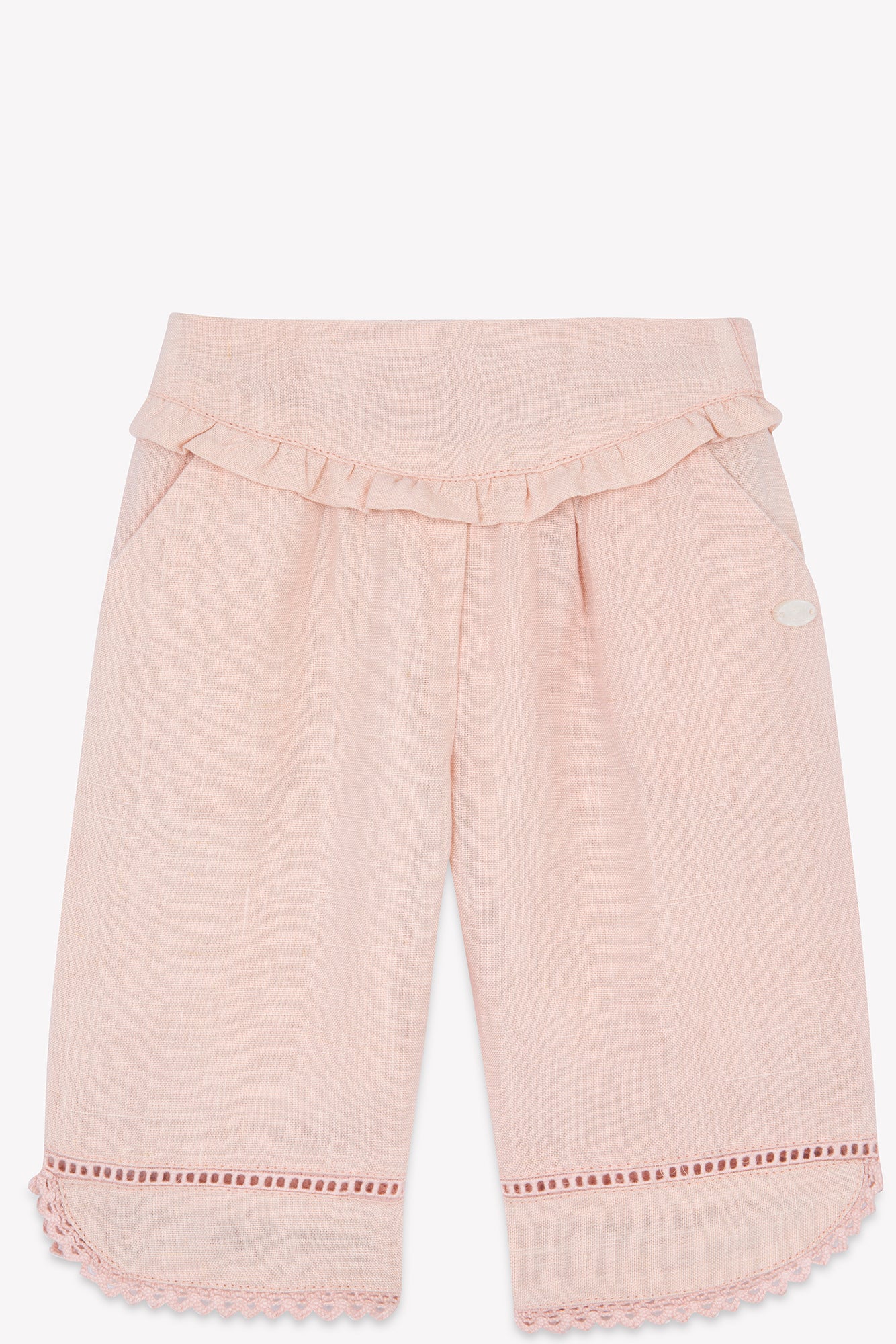 Pantalon - Pivoine lin détails ajourés - Image 3