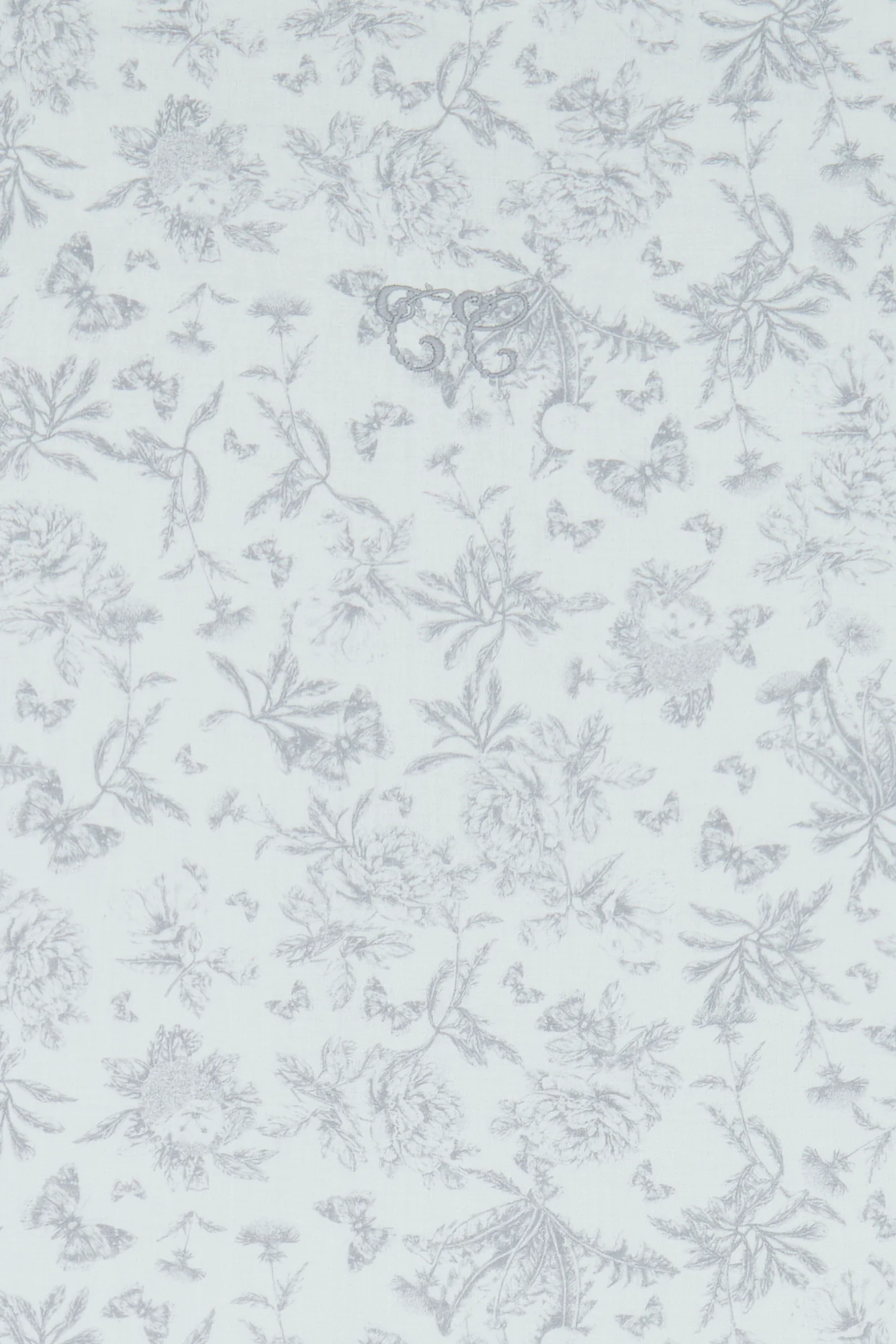 Parure de lit - Imprimé inspiration toile de jouy gris - Image 6