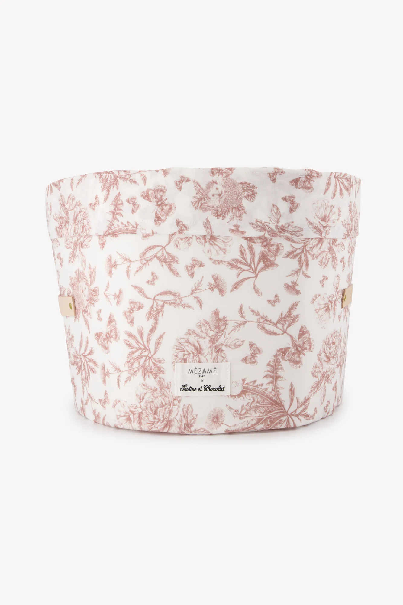 Petite panière toile de jouy rose - Mèzamé x Tartine et Chocolat - Image 3