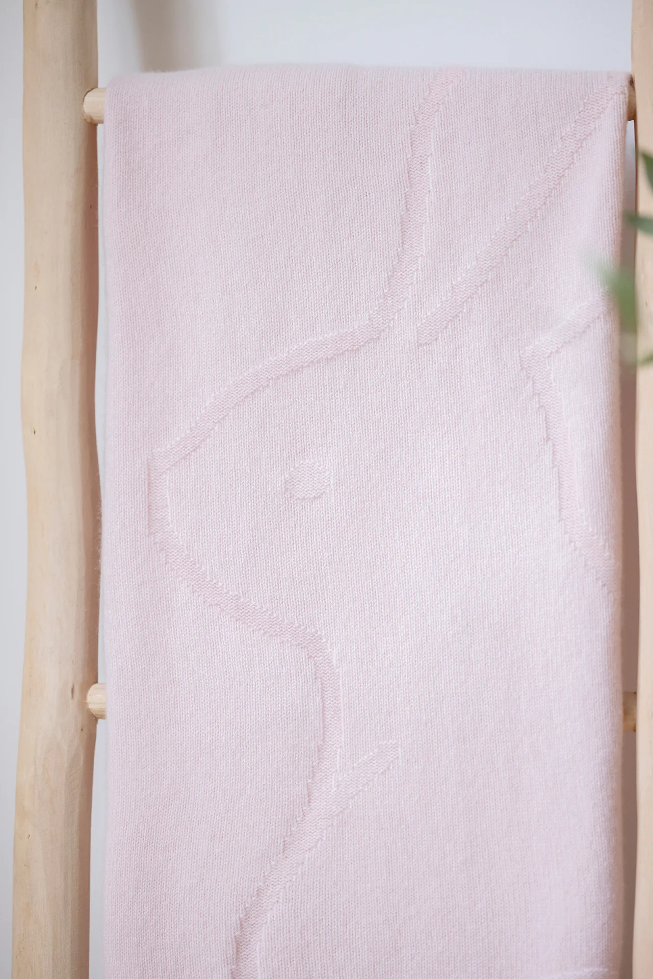 Plaid cachemire - Lapin Rose pâle - Image 2