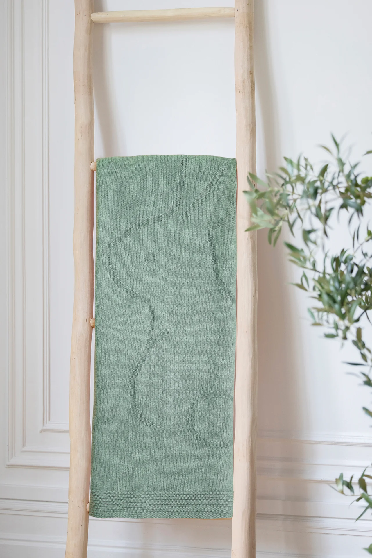 Plaid Cachemire - Lapin Vert