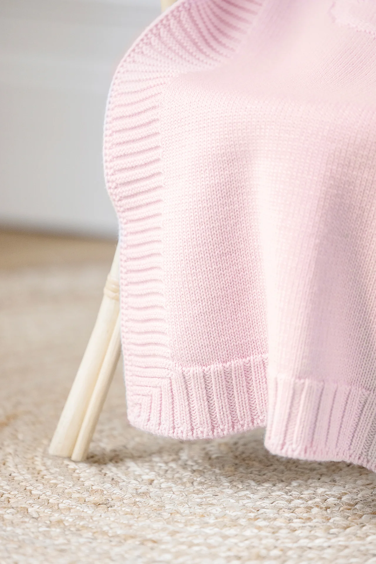 Plaid Laine - Hérisson rose pâle - Image 3