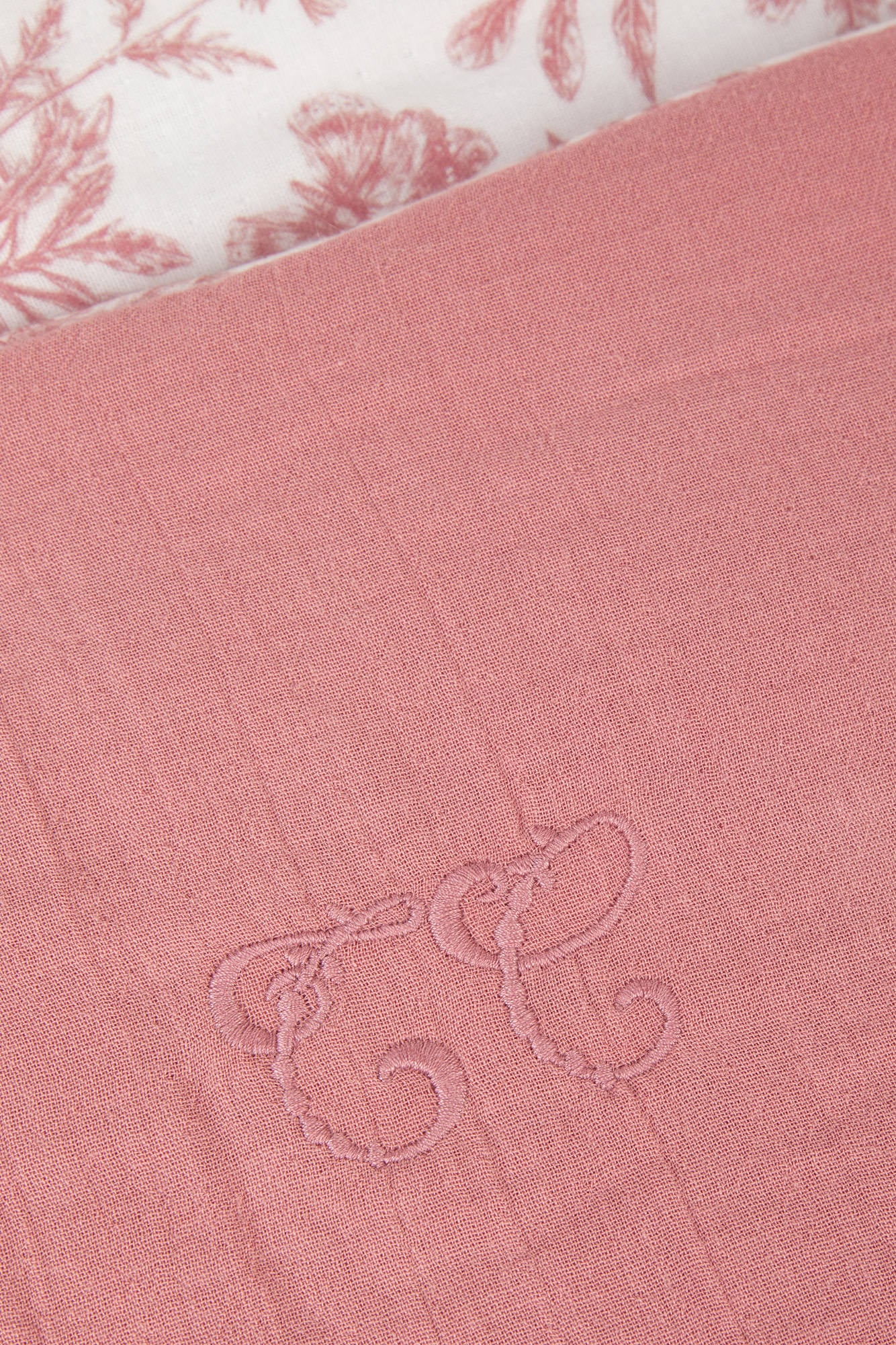 Plaid réversible - Imprimé inspiration Toile de Jouy - Image 3