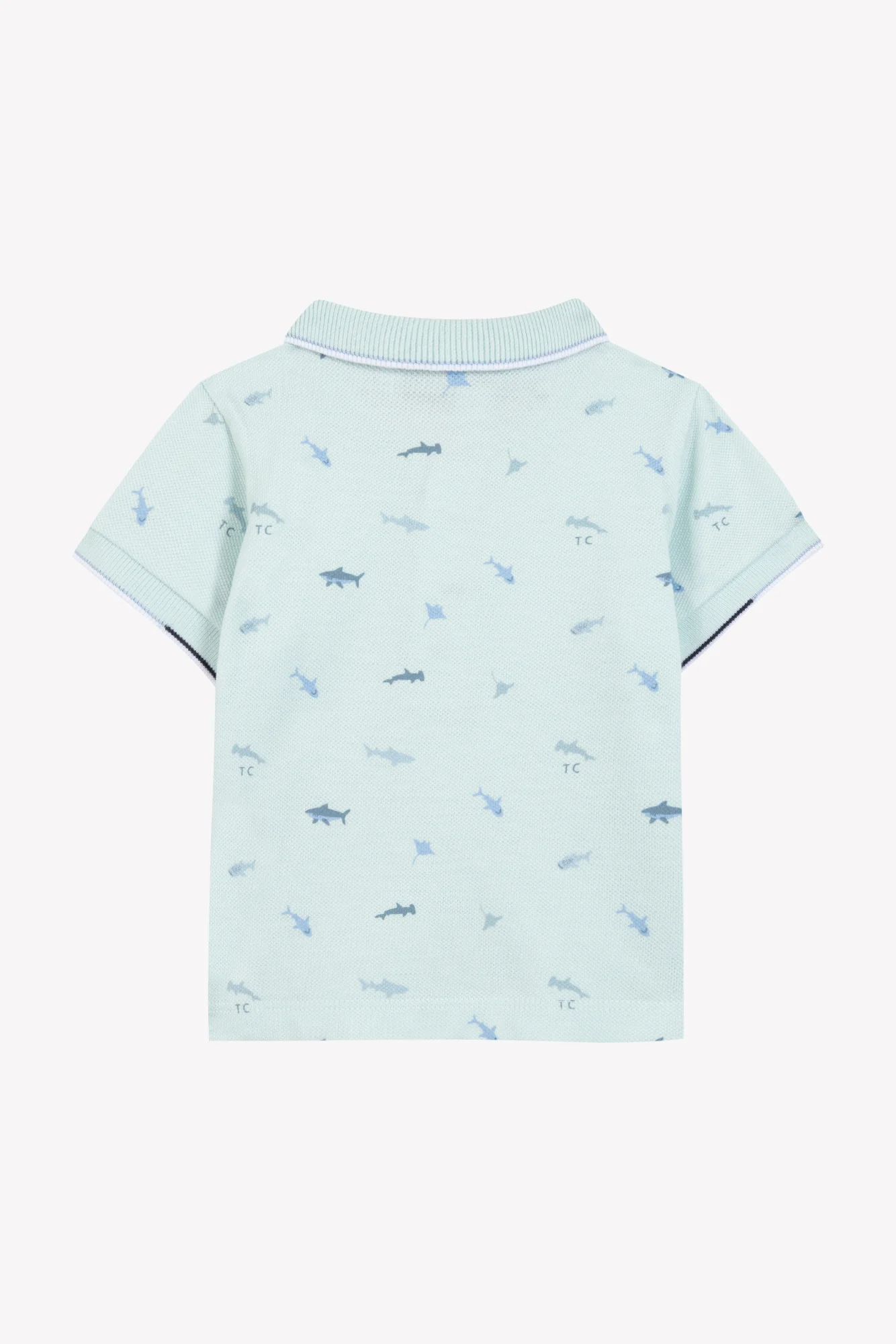 Polo - Aqua illustration requins - Image 4