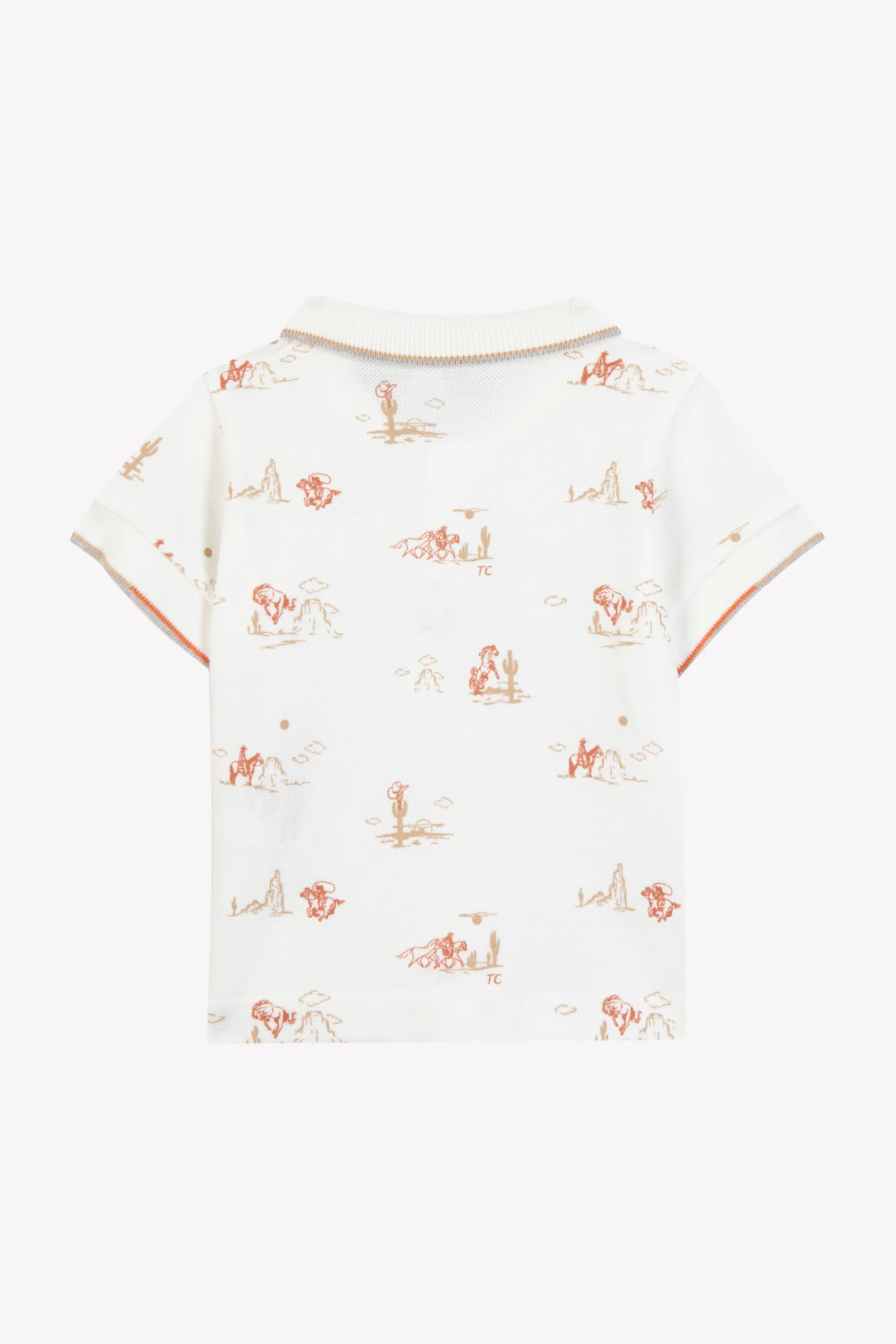Polo - écru illustration cowboy - Image 5