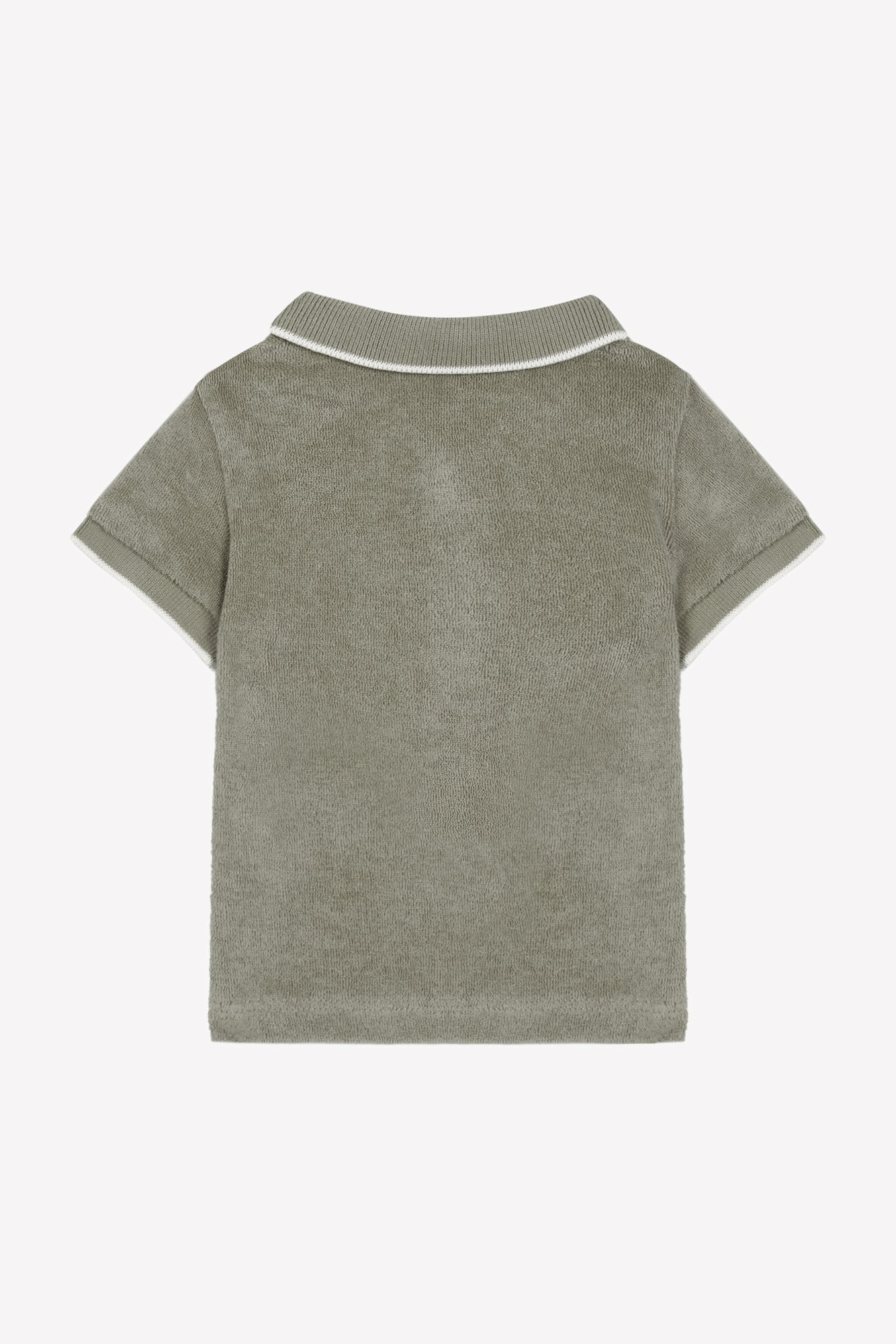 Polo - Vert fougère maille éponge - Image 4