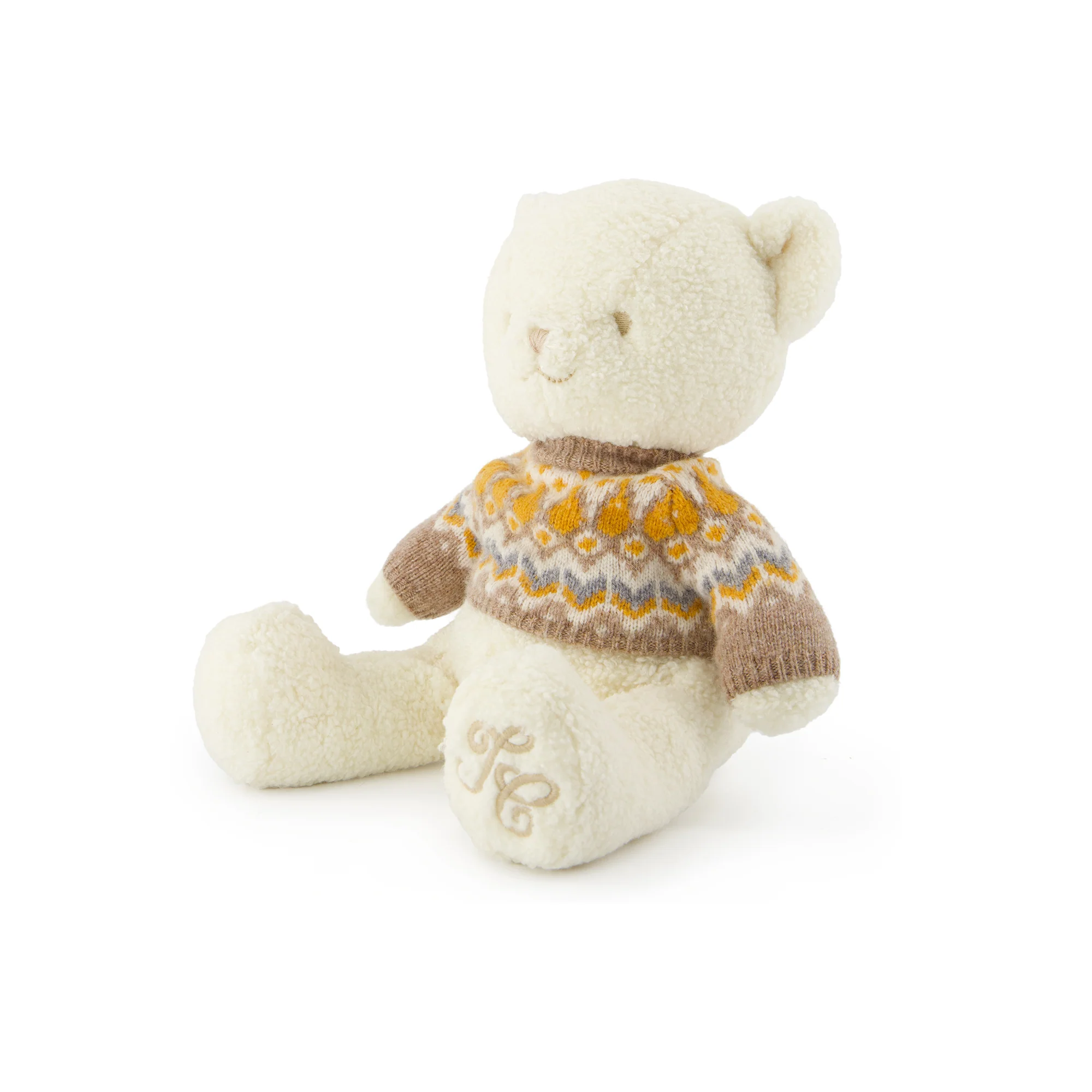 Ourson + Pull - Beige jacquard gaston - Image 4