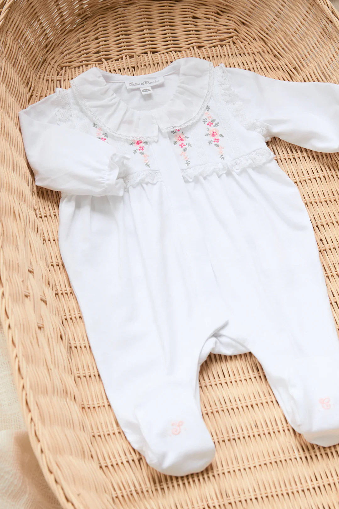 Pyjama - Blanc dentelle fine
