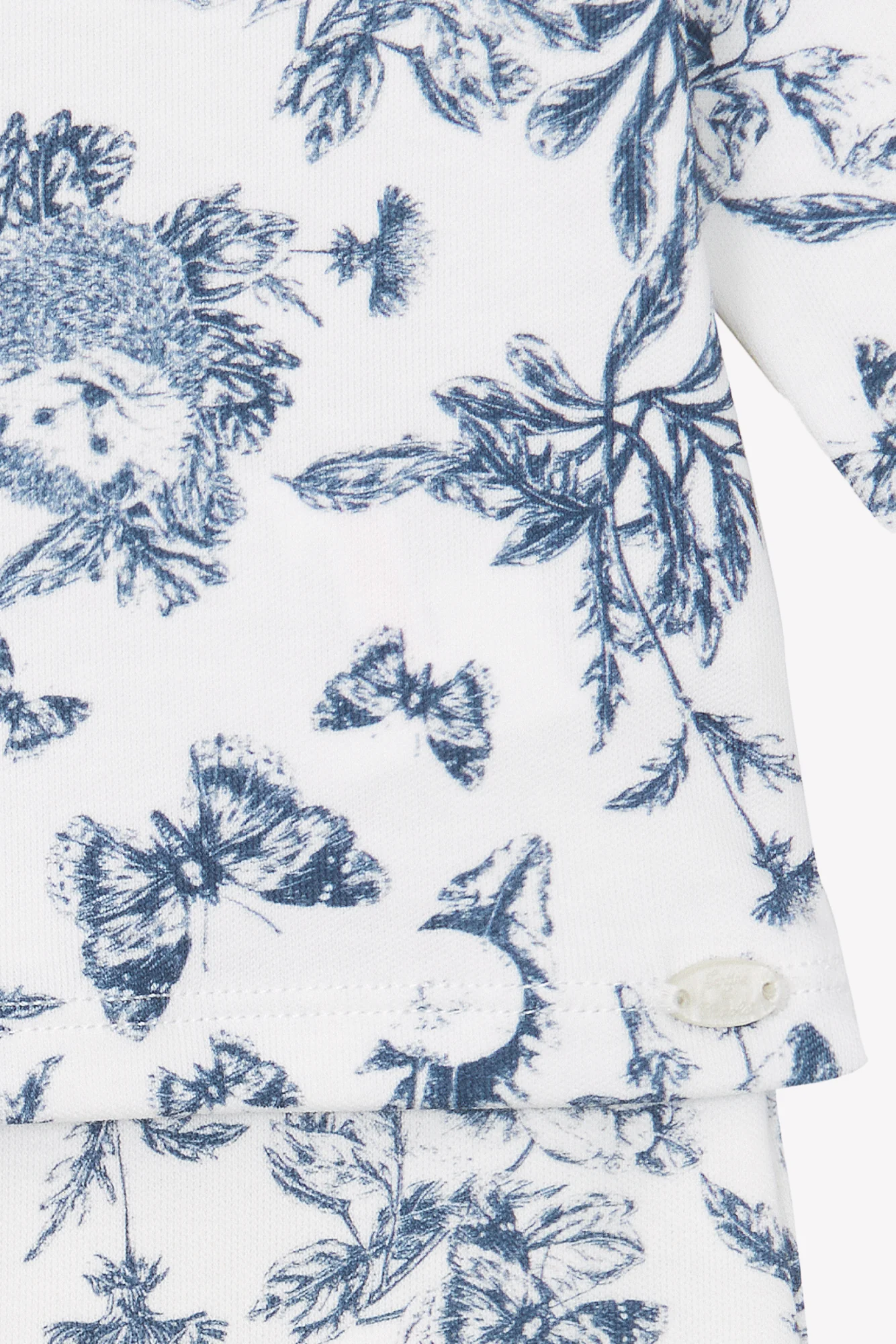 Pyjama deux pièces - Imprimé inspiration toile de jouy bleu - Image 9