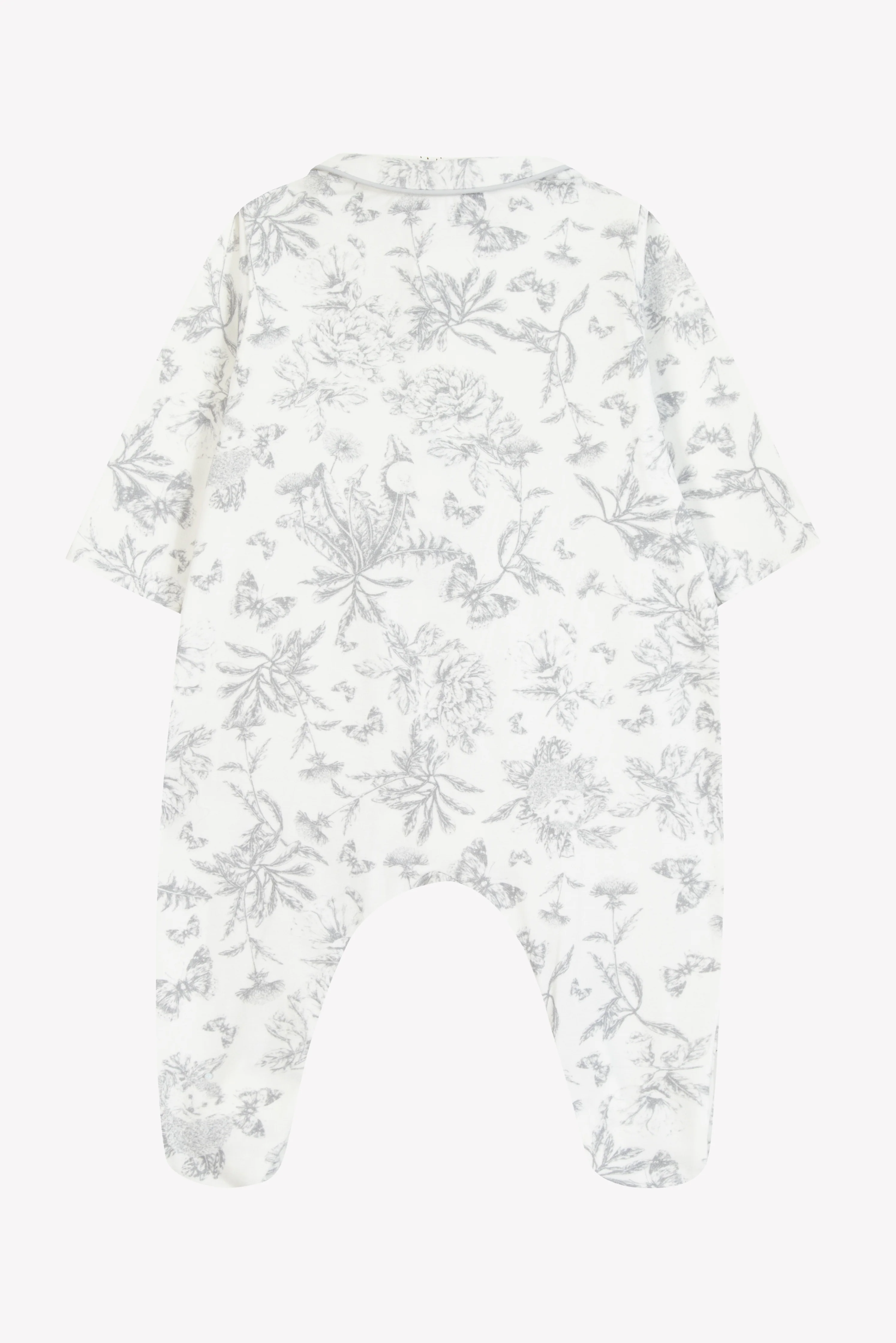 Pyjama - Imprimé inspiration toile de jouy gris - Image 7