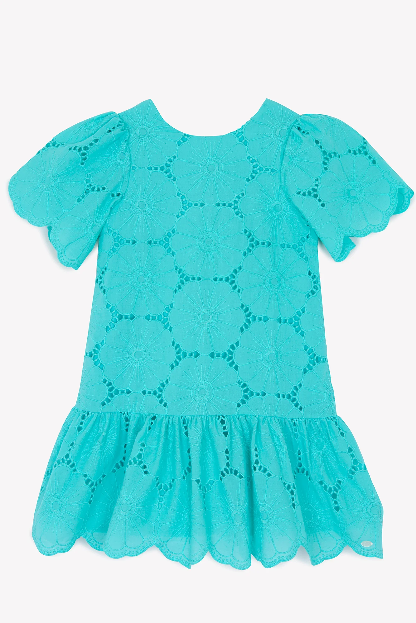 Robe - Aigue marine broderies anglaises - Image 5