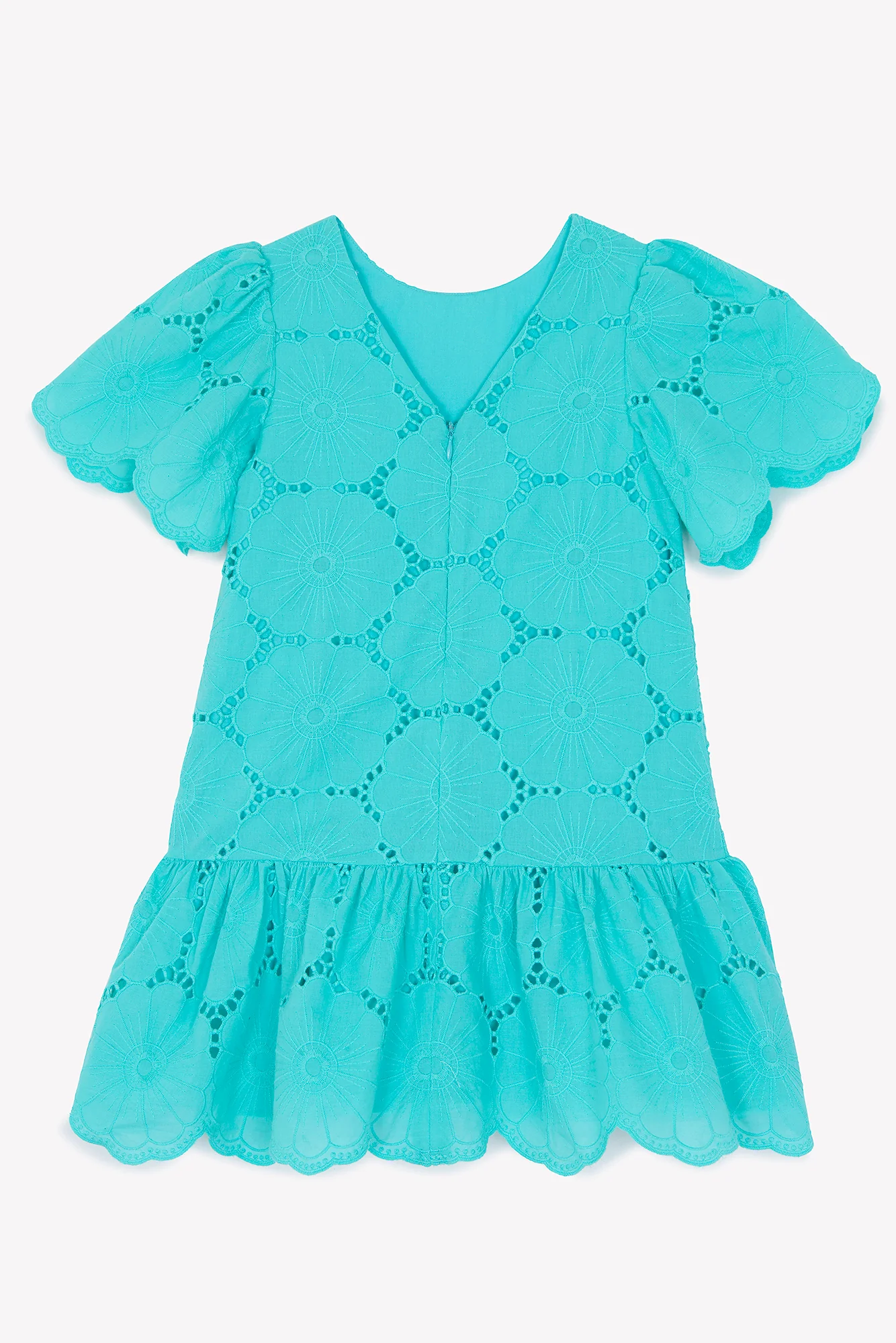 Robe - Aigue marine broderies anglaises - Image 6