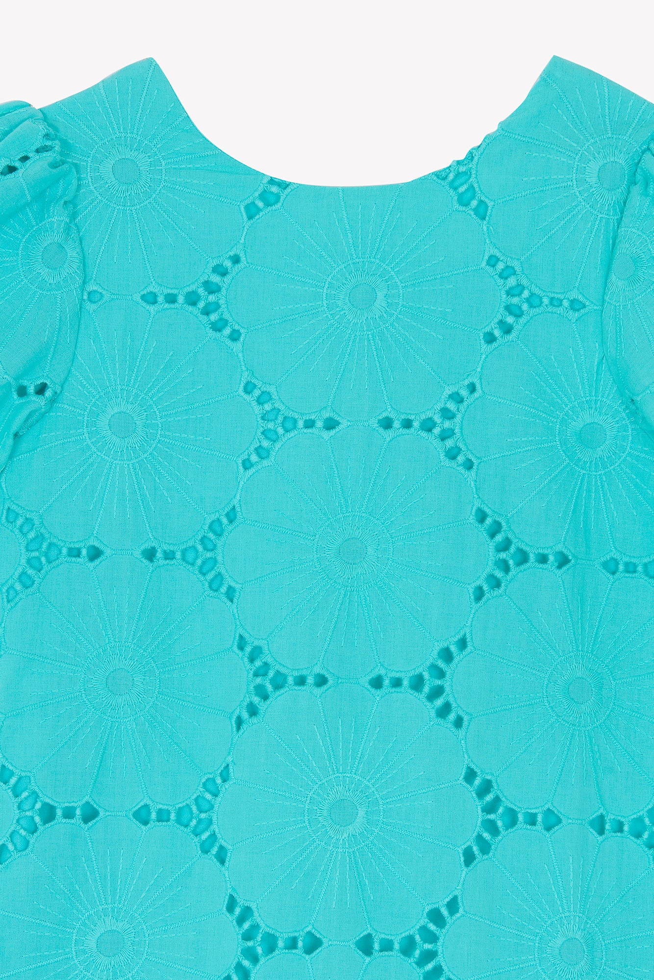 Robe - Aigue marine broderies anglaises - Image 7