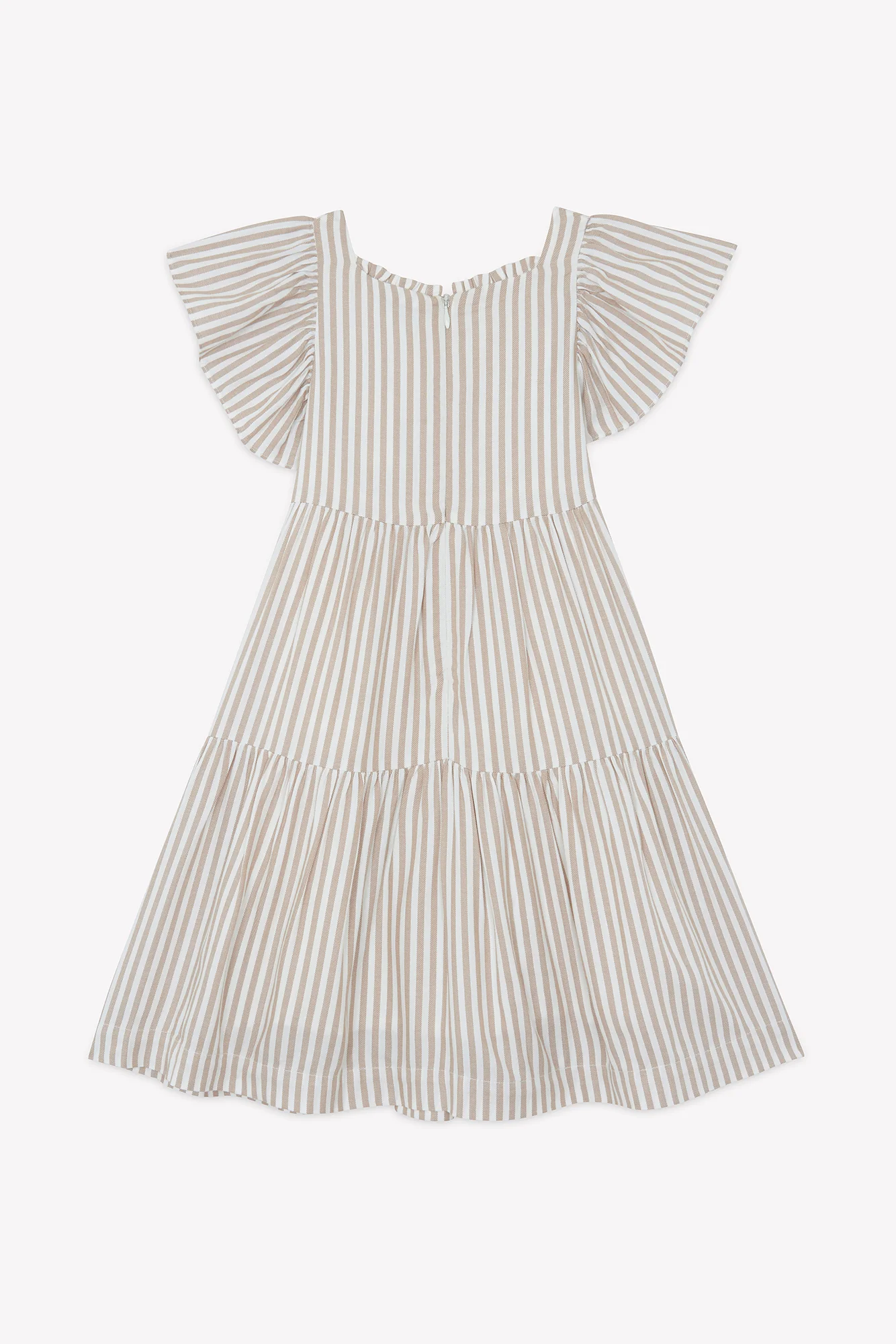 Robe - Ambre à rayures smock brodé - Image 6