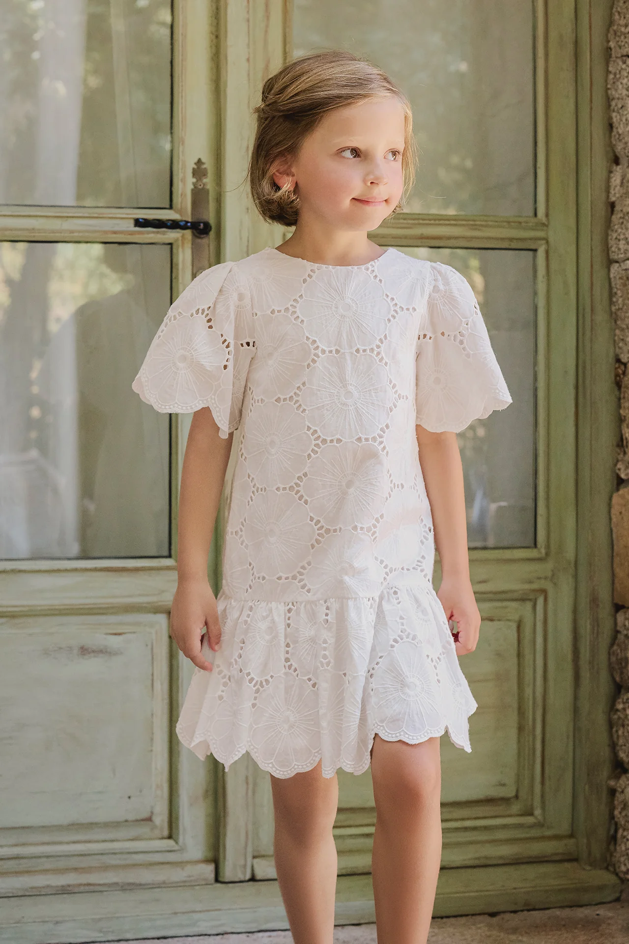 Robe - Blanc broderies anglaises