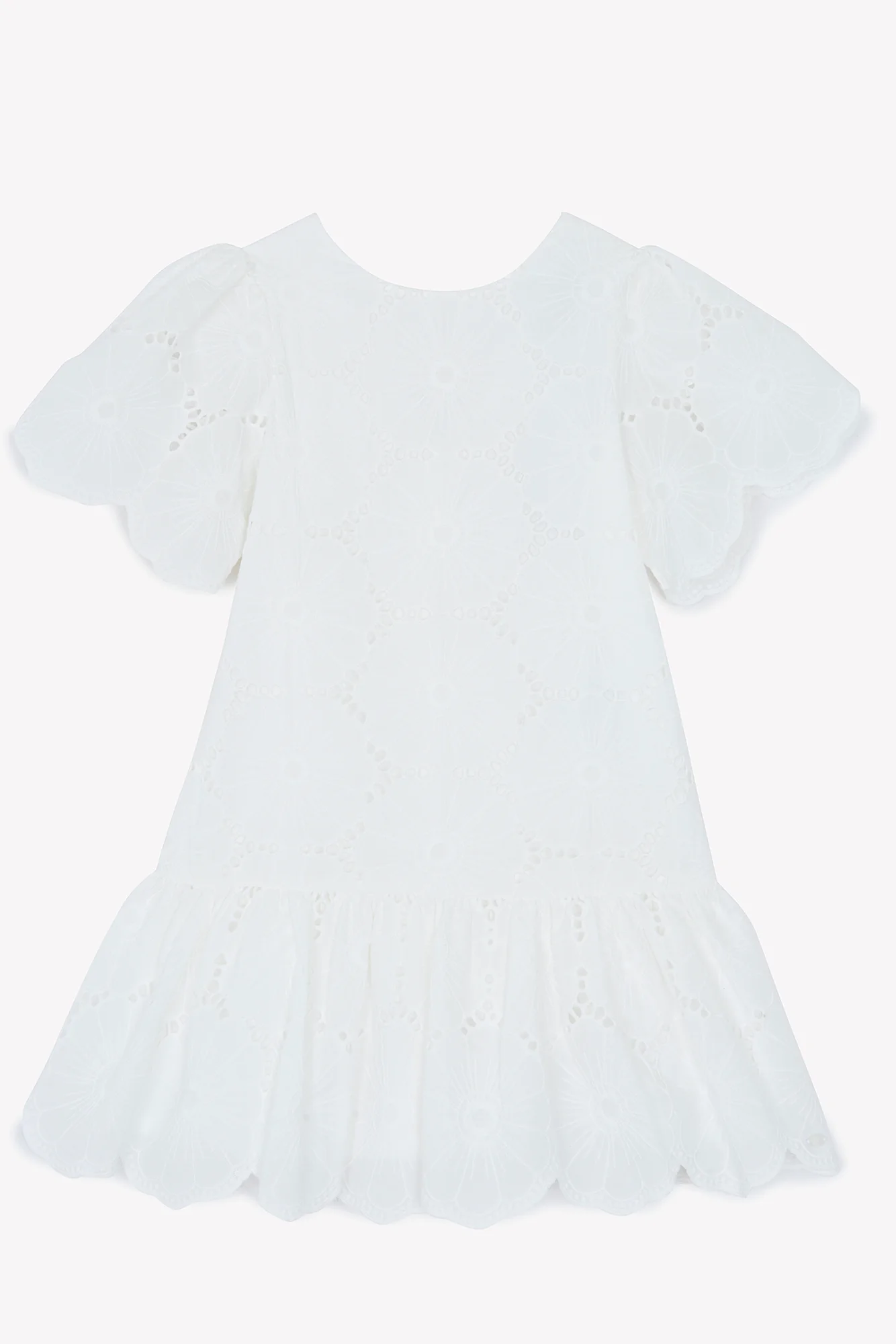 Robe - Blanc broderies anglaises - Image 5