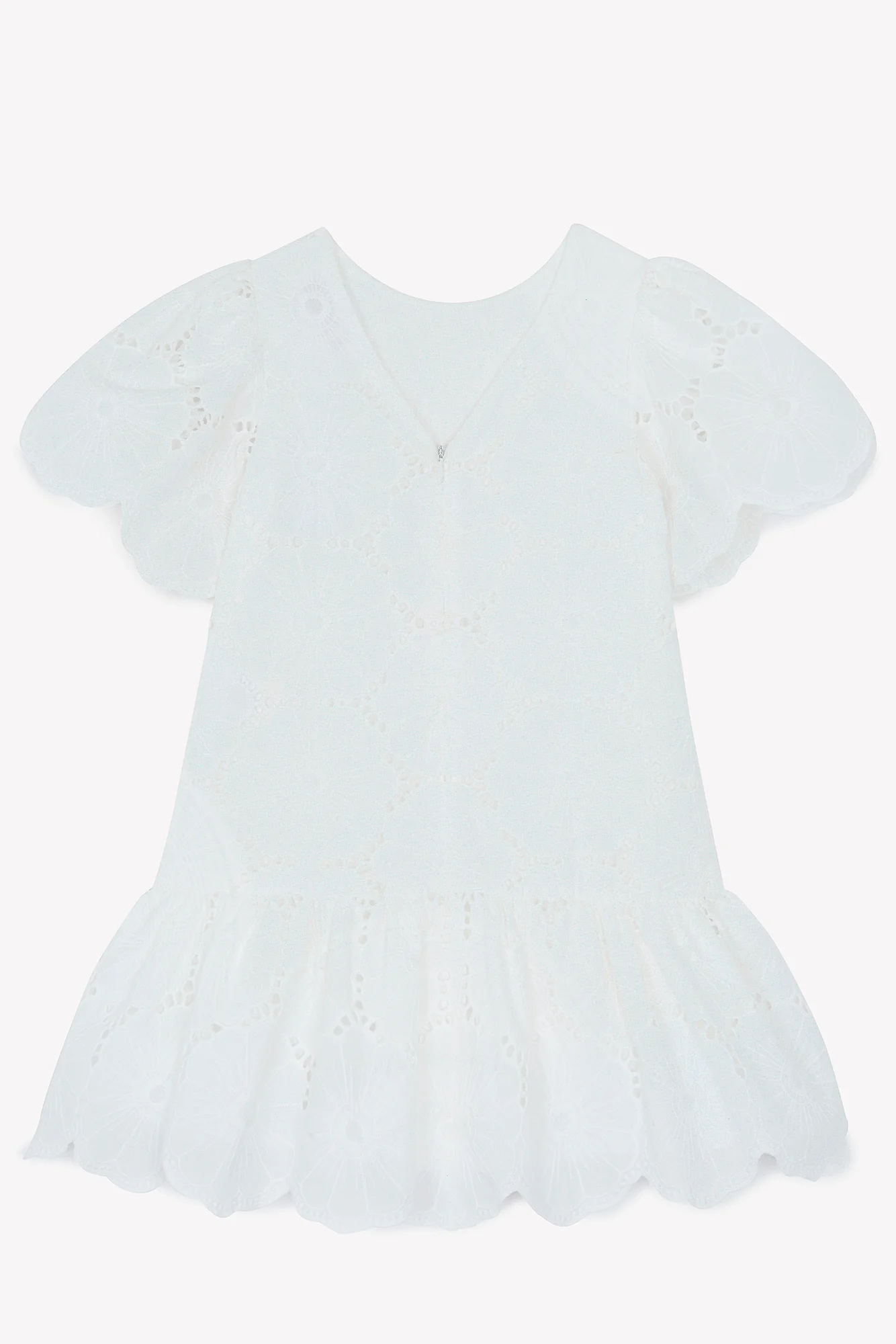 Robe - Blanc broderies anglaises - Image 6